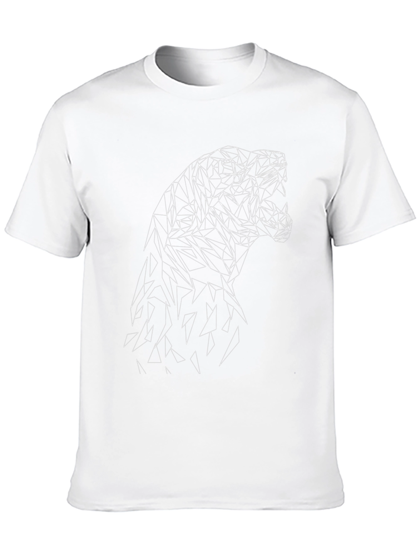 Geometric Animal Graphic Tee - Modern Style