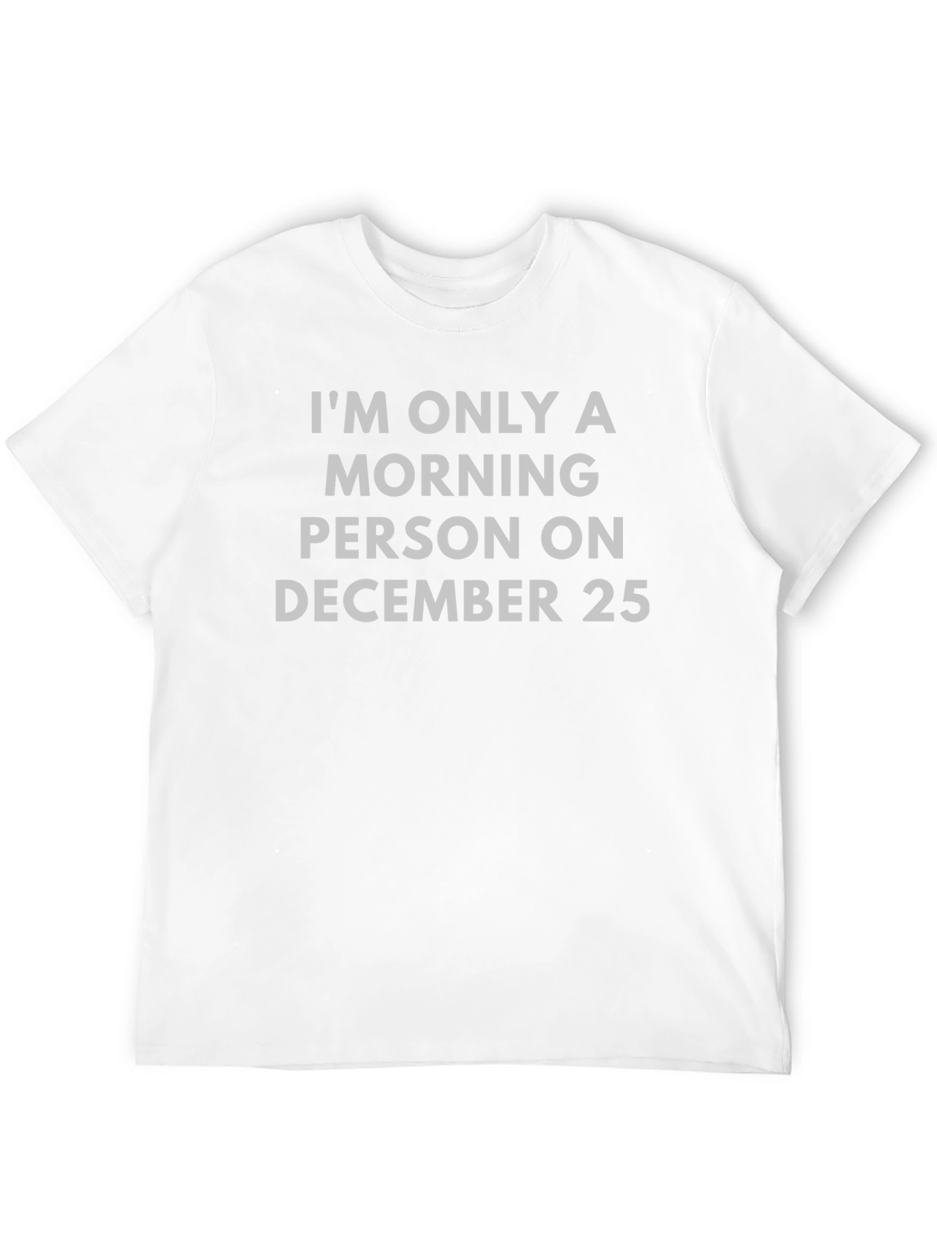 Funny Christmas Morning Person Graphic T-Shirt