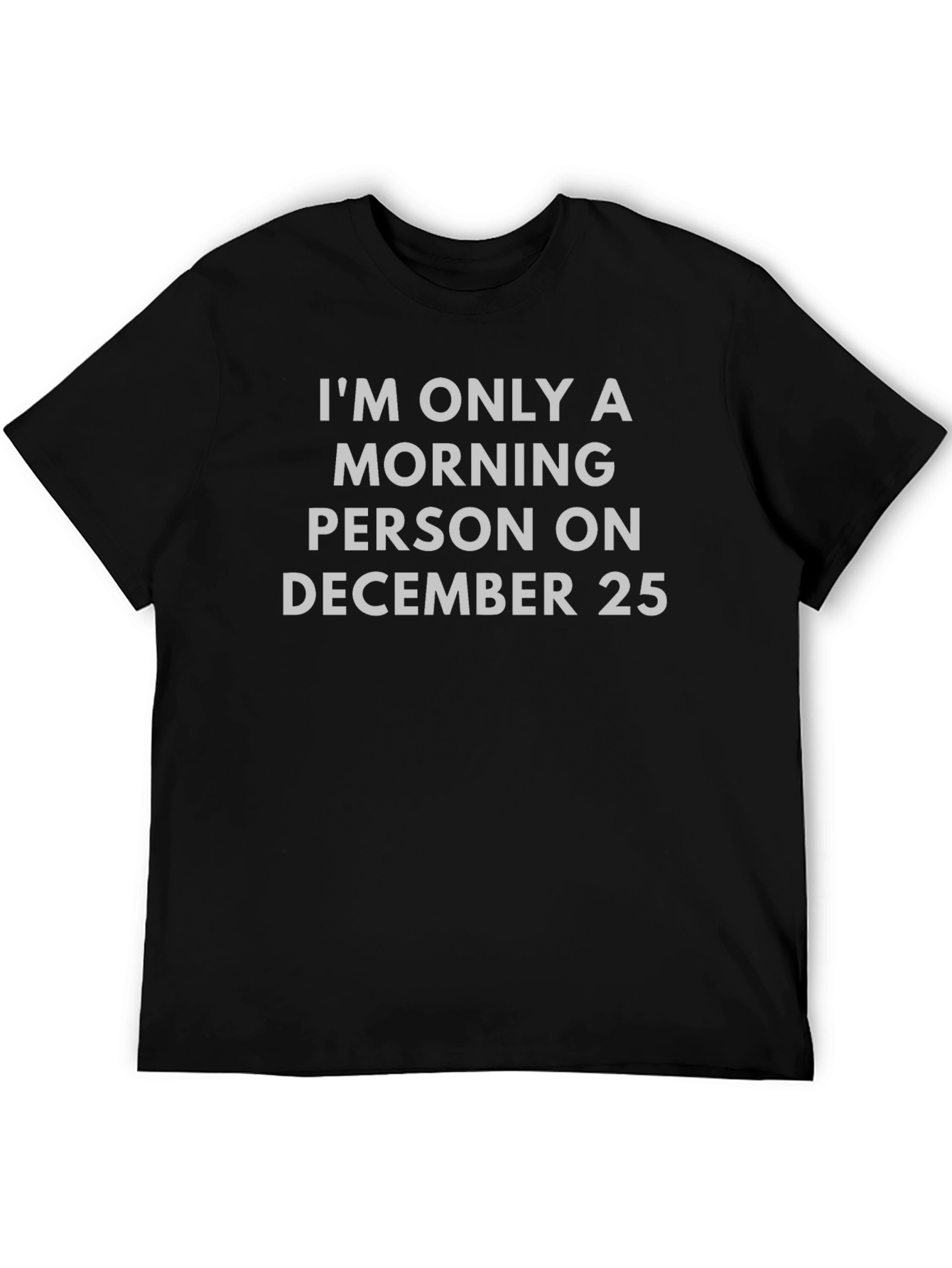 Funny Christmas Morning Person Graphic T-Shirt