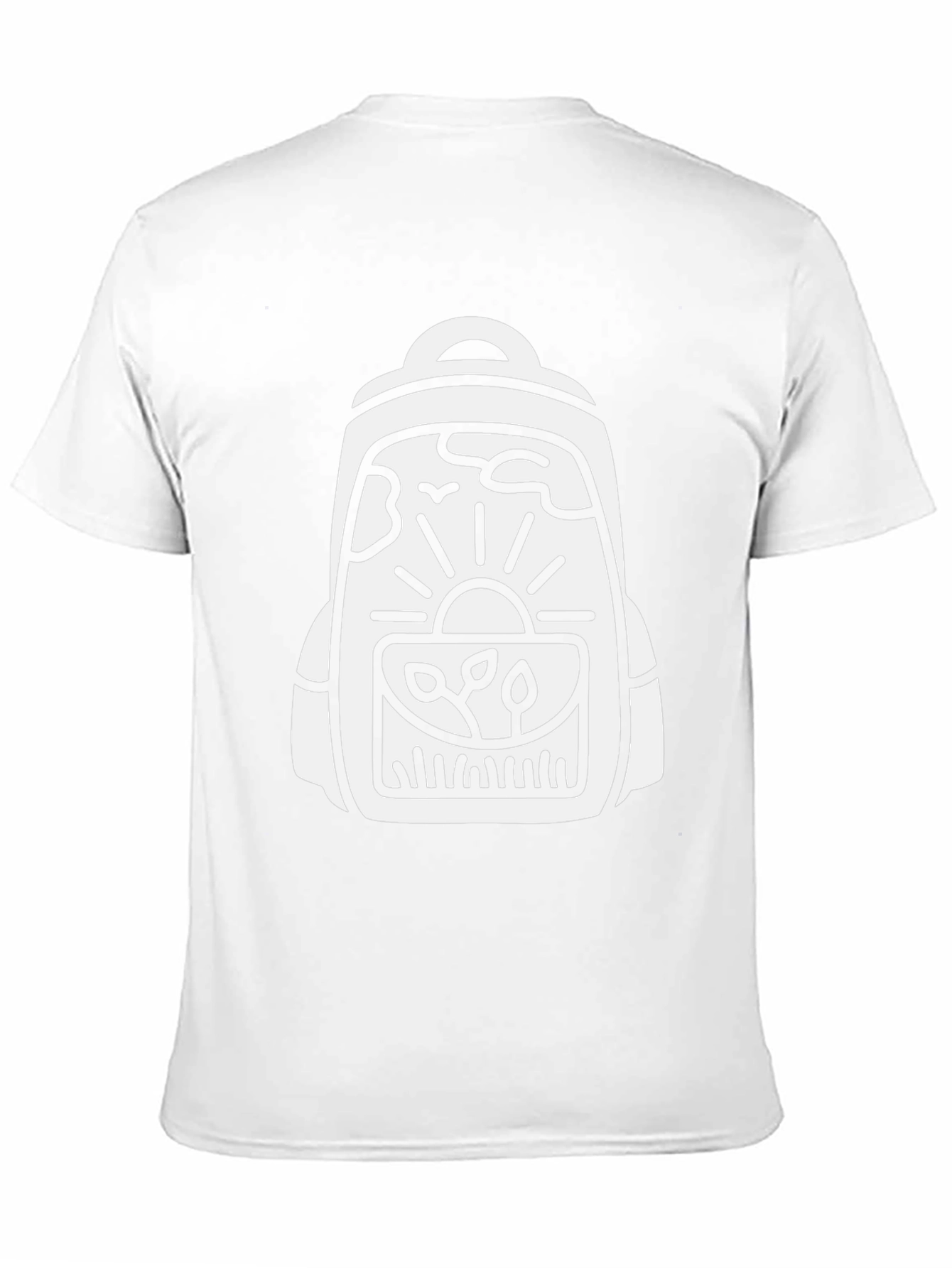 Nature Backpack Graphic Tee - Black