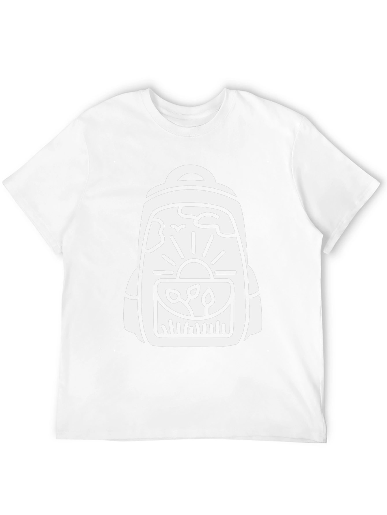 Nature Backpack Graphic Tee - Black