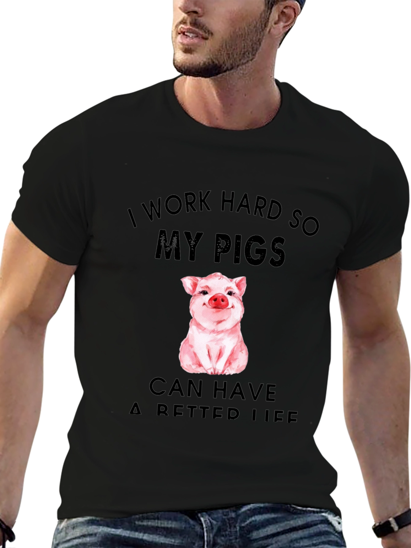 I Work Hard for My Pigs T-Shirt