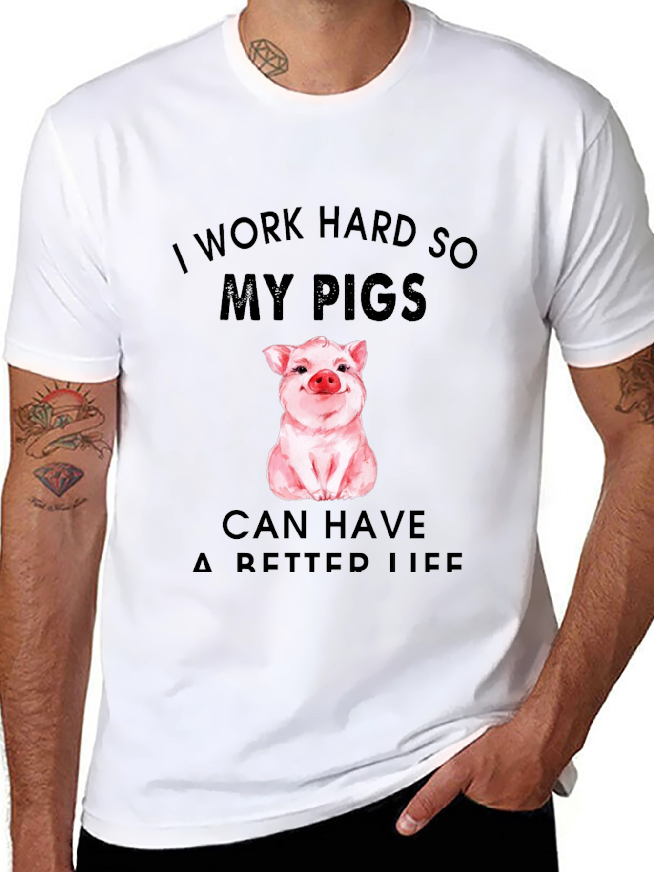 I Work Hard for My Pigs T-Shirt
