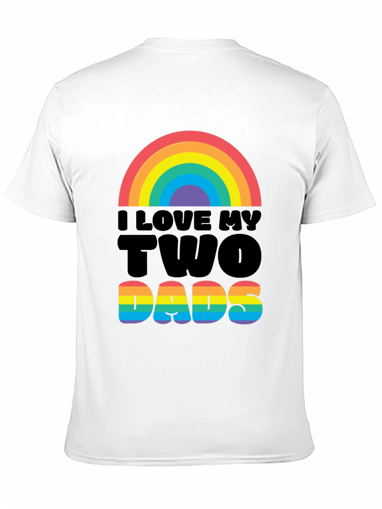 I Love My Two Dads Graphic Tee - Pride