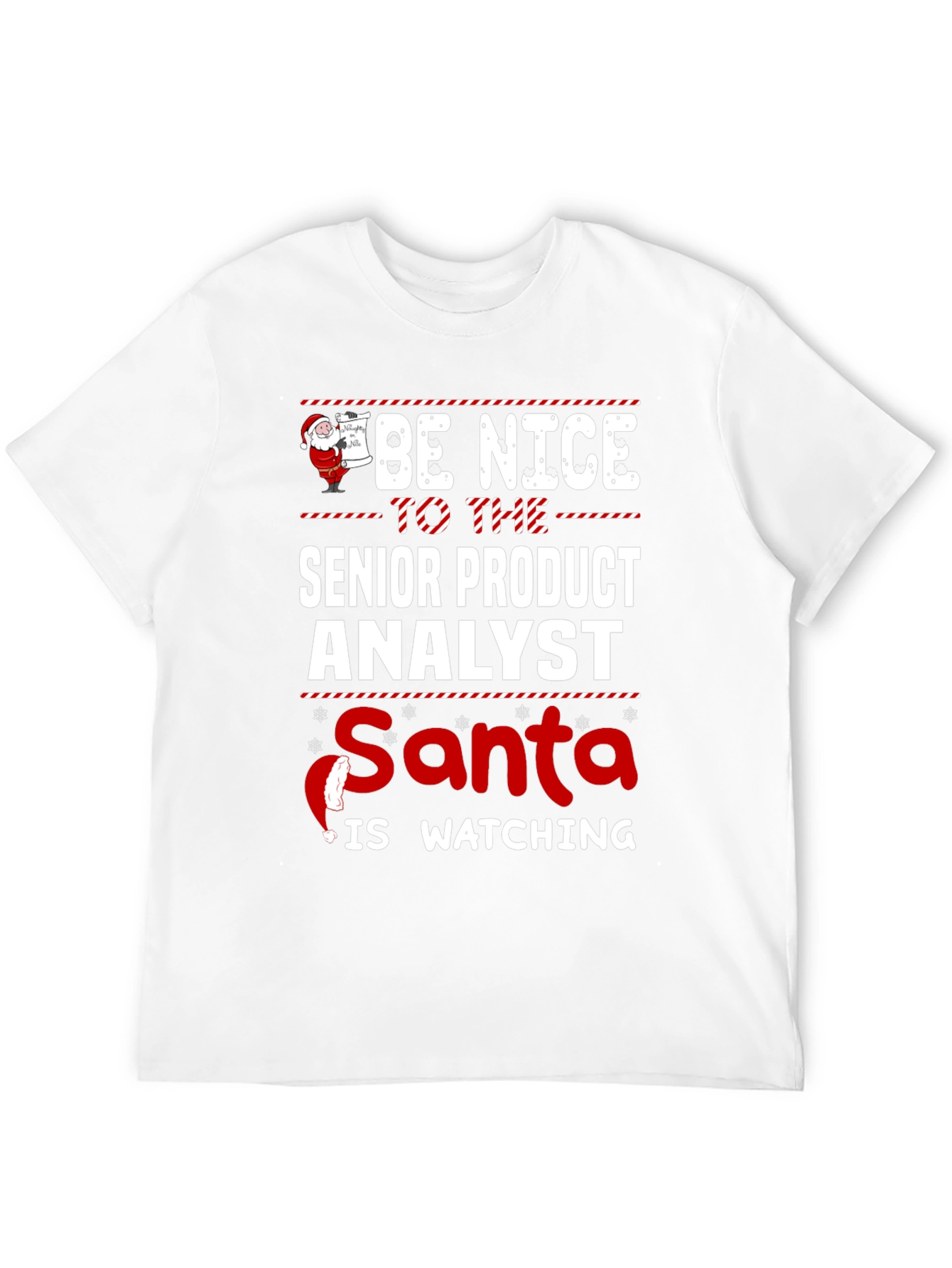 Senior Product Analyst Santa Watching T-Shirt