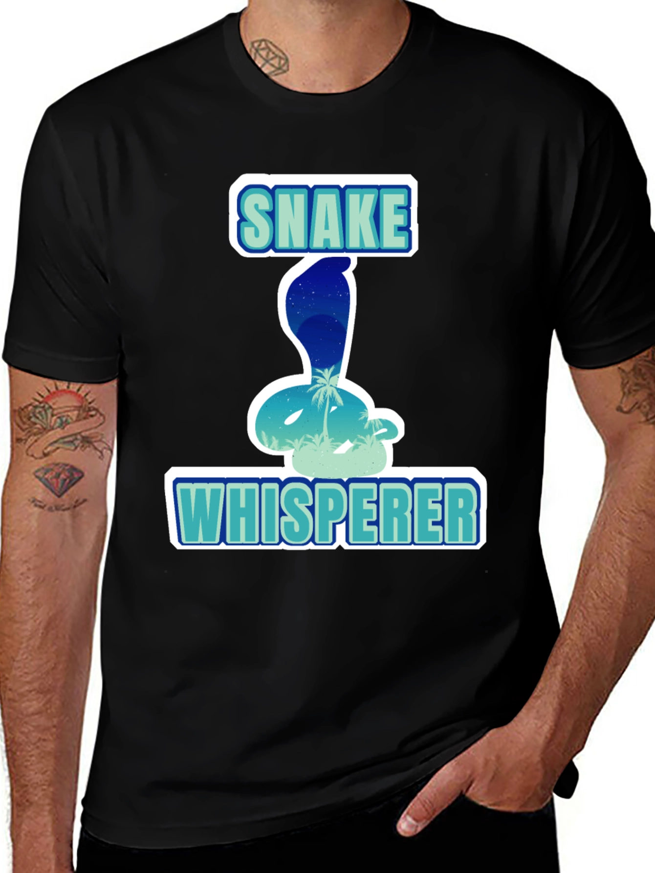 Snake Whisperer Graphic Tee - Unique Design