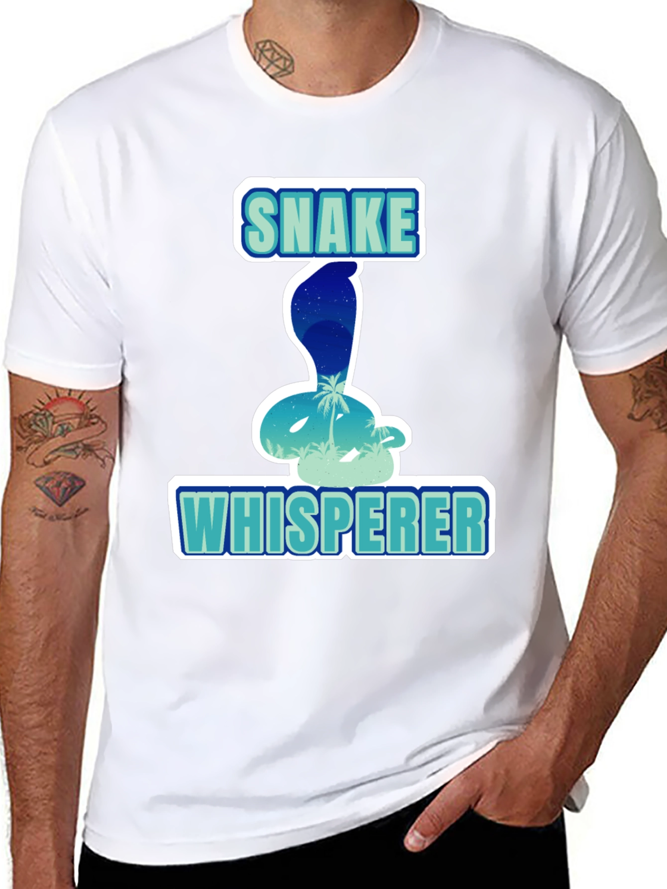 Snake Whisperer Graphic Tee - Unique Design