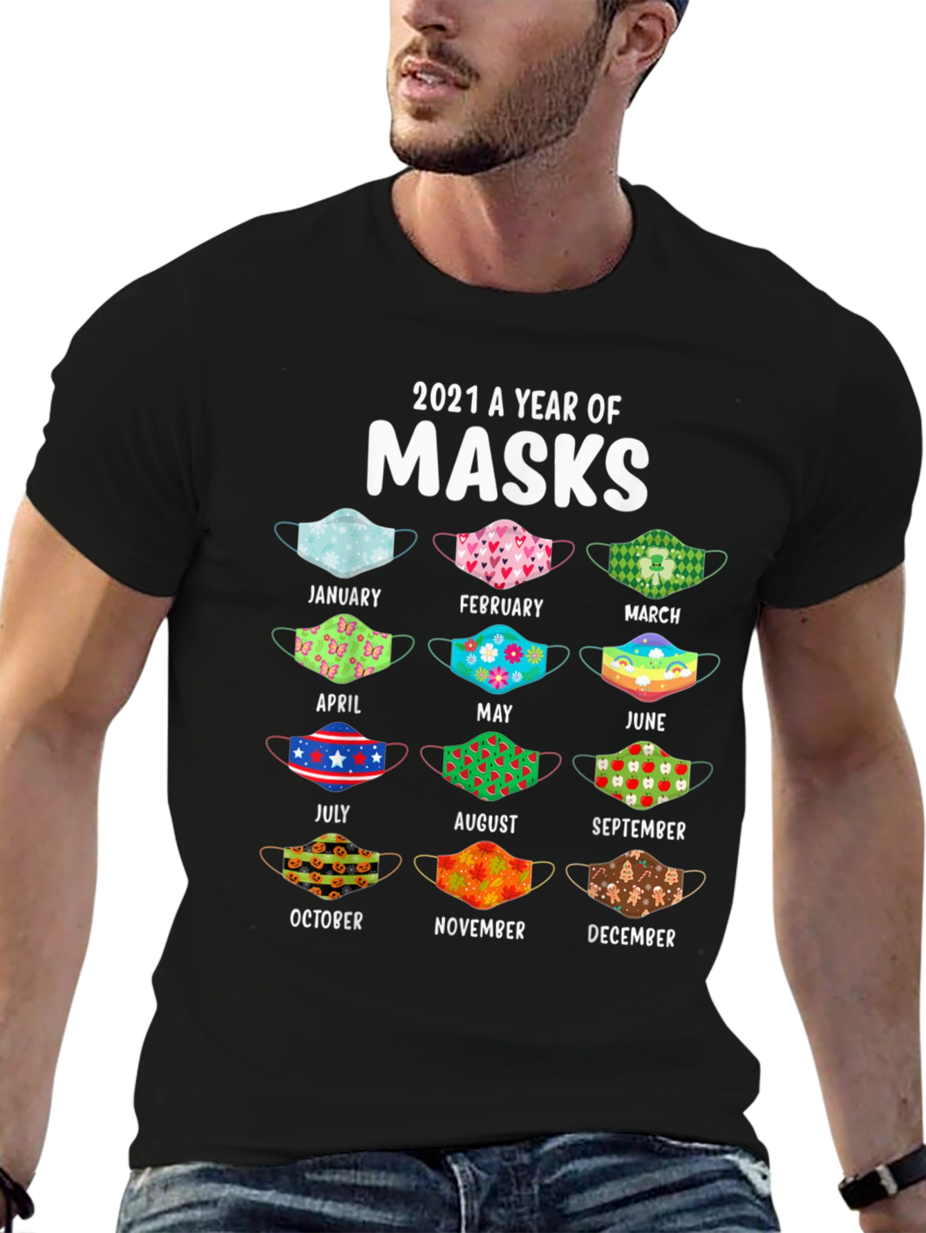 2021 A Year Of Masks T-Shirt