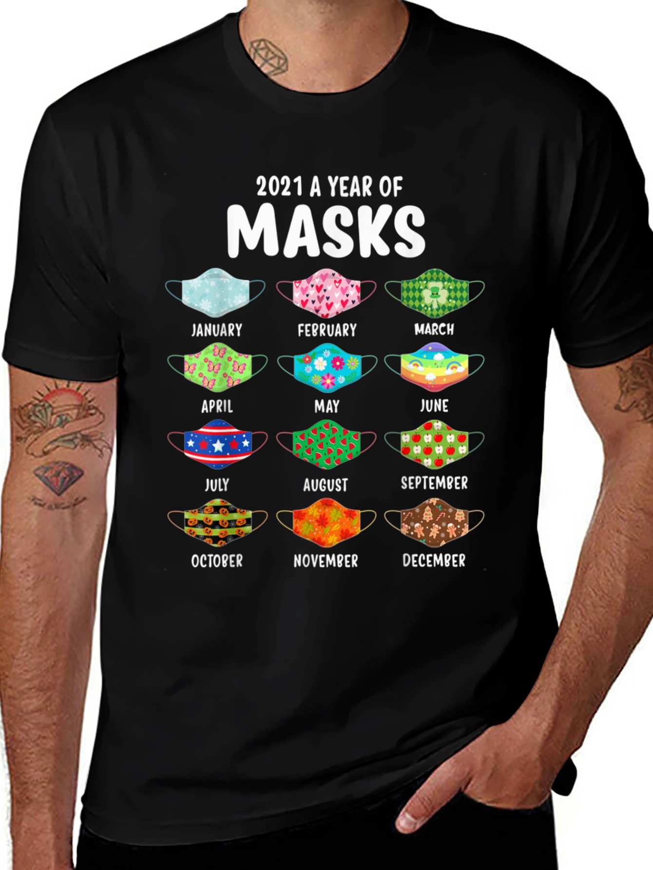 2021 A Year Of Masks T-Shirt