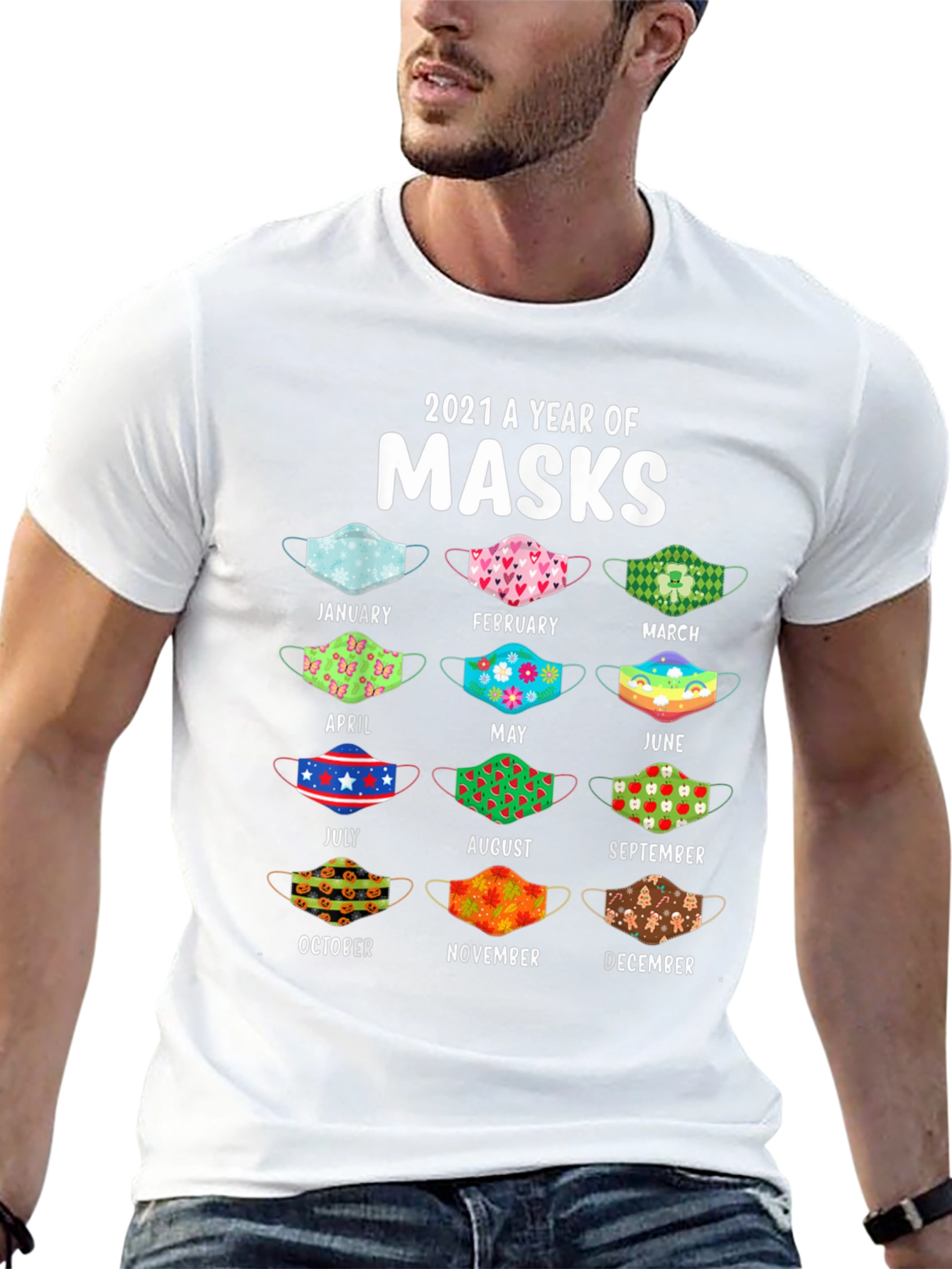 2021 A Year Of Masks T-Shirt