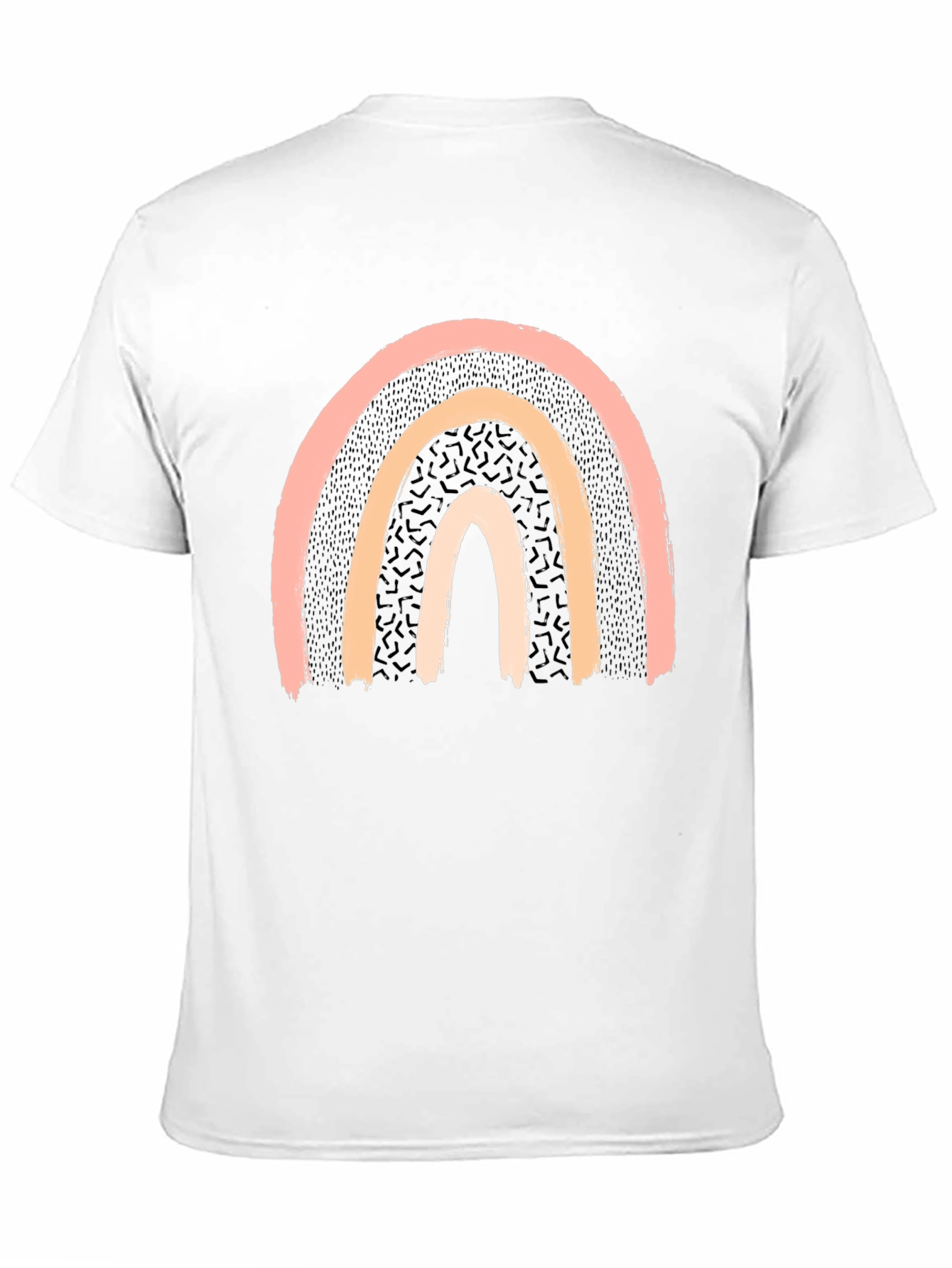 Retro Rainbow Graphic Tee - Unisex Black T-Shirt
