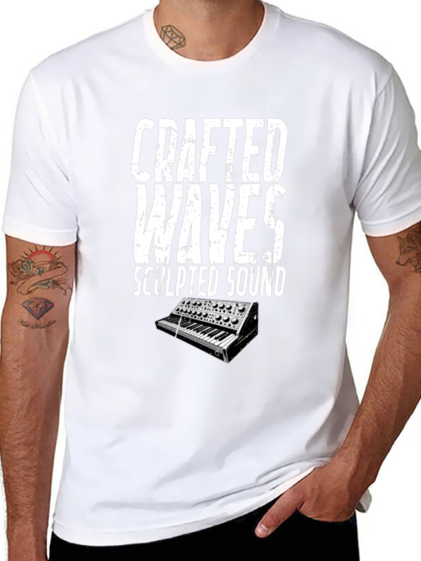 Crafted Waves Synth T-Shirt - Musician Tee