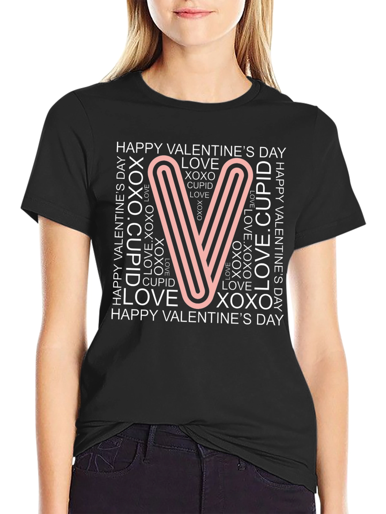 Valentines Day Graphic Tee - Love & Cupid Design