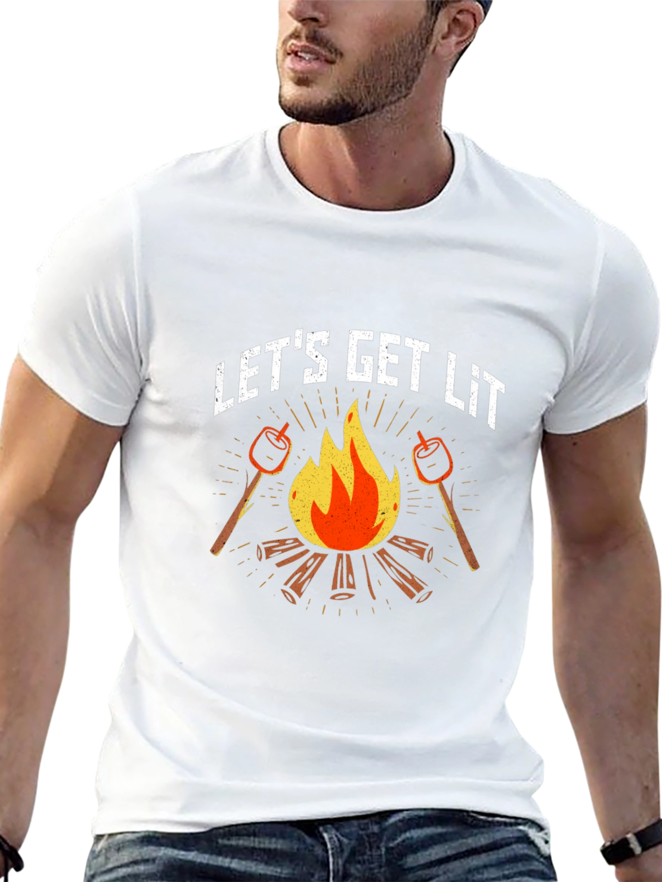 Lets Get Lit Campfire T-Shirt