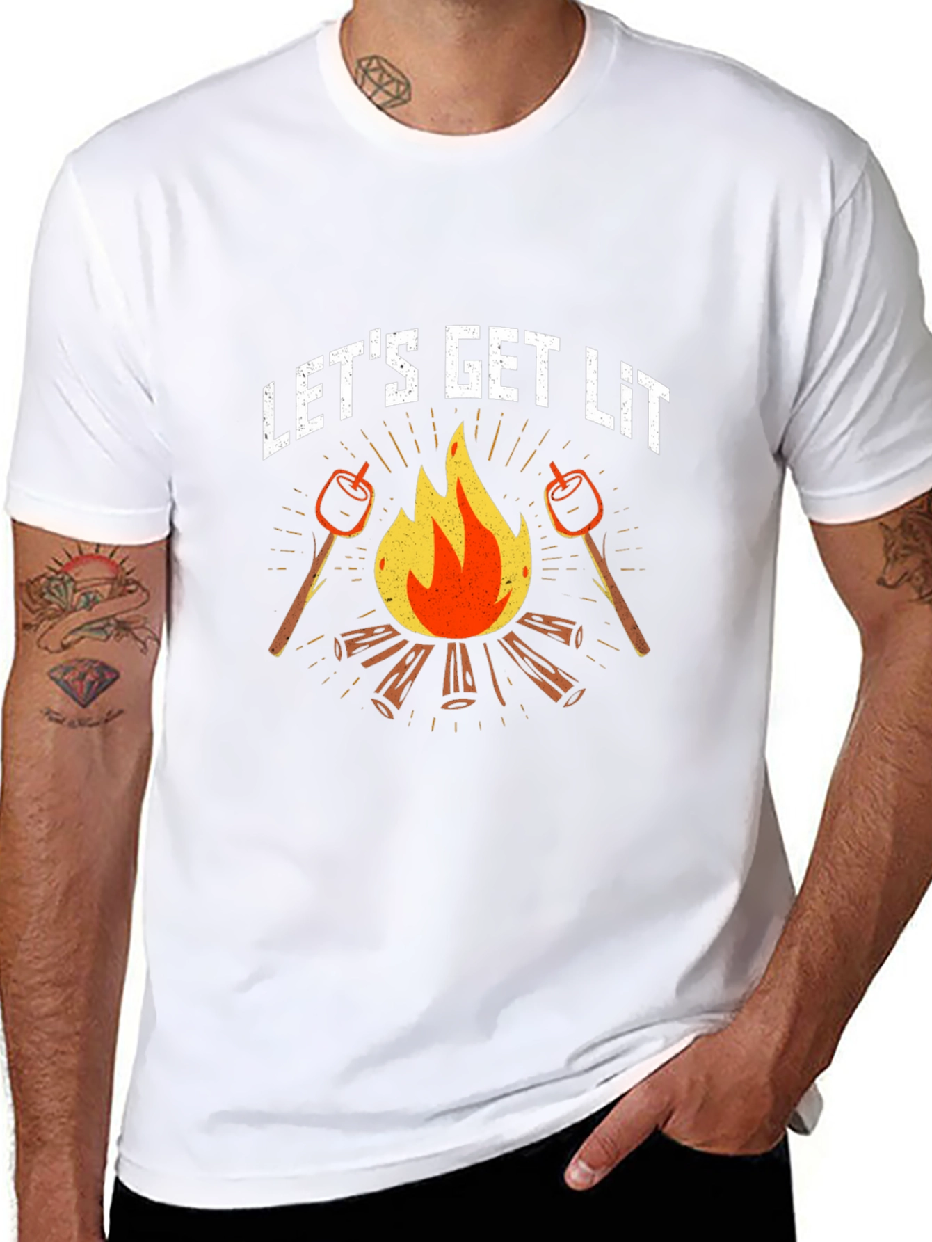Lets Get Lit Campfire T-Shirt