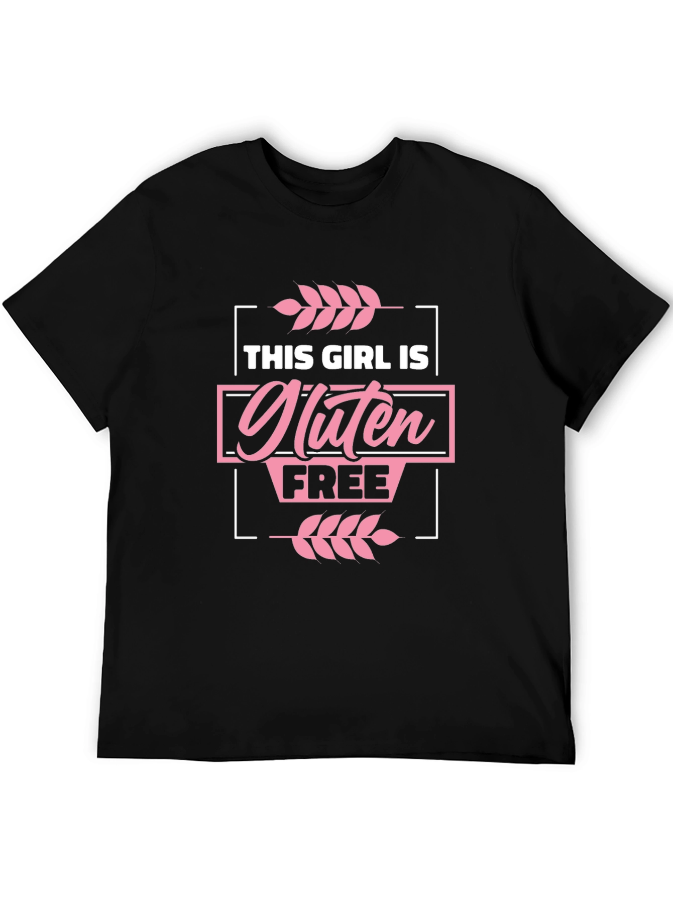 Gluten Free Girl Black Graphic Tee Shirt