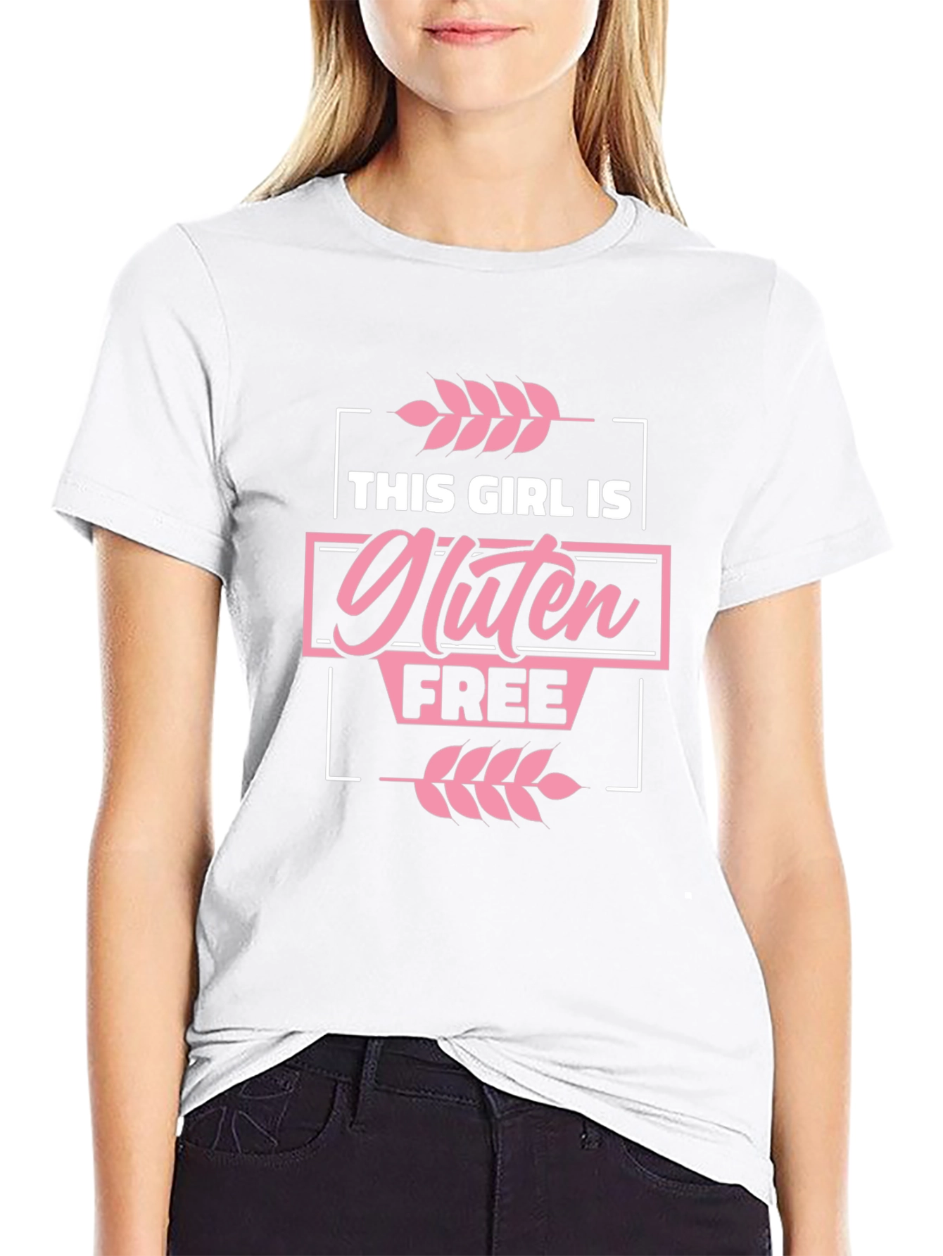 Gluten Free Girl Black Graphic Tee Shirt