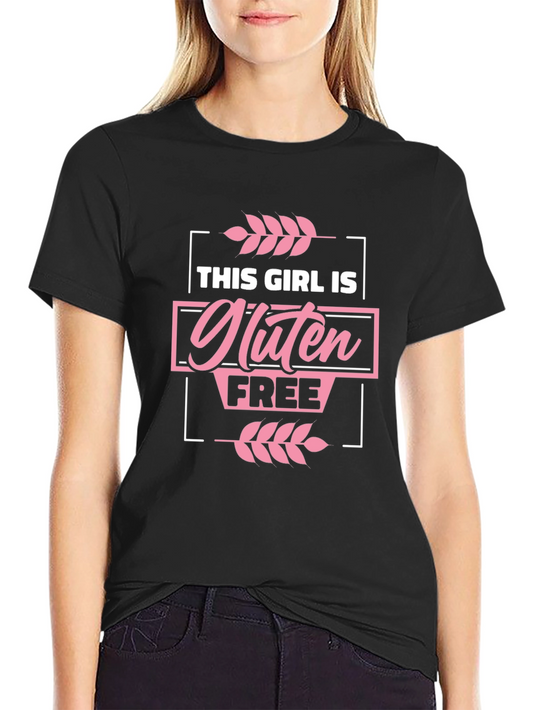 Gluten Free Girl Black Graphic Tee Shirt
