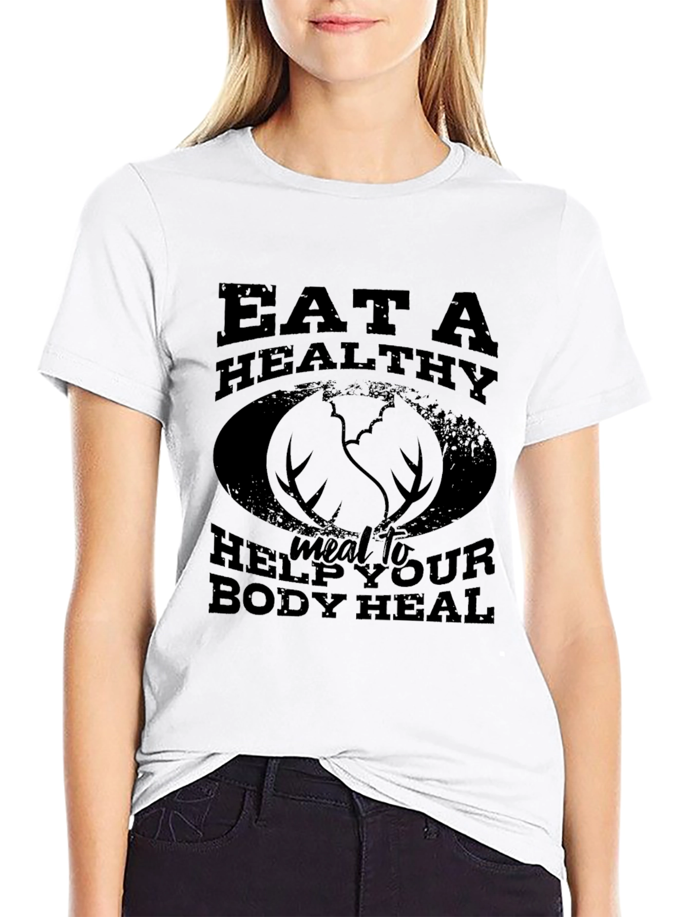 Eat Healthy Body Heal Graphic Tee