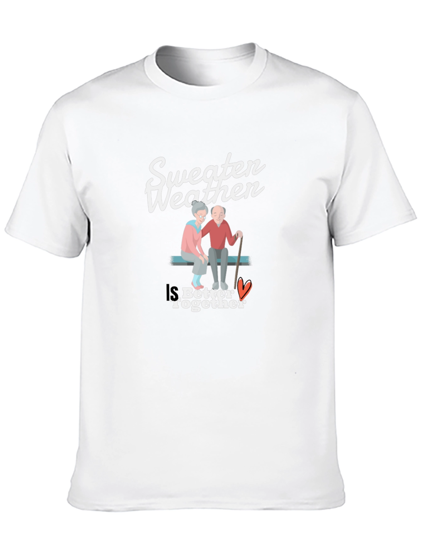 Sweeten Weather Couple T-Shirt - Better Together Design