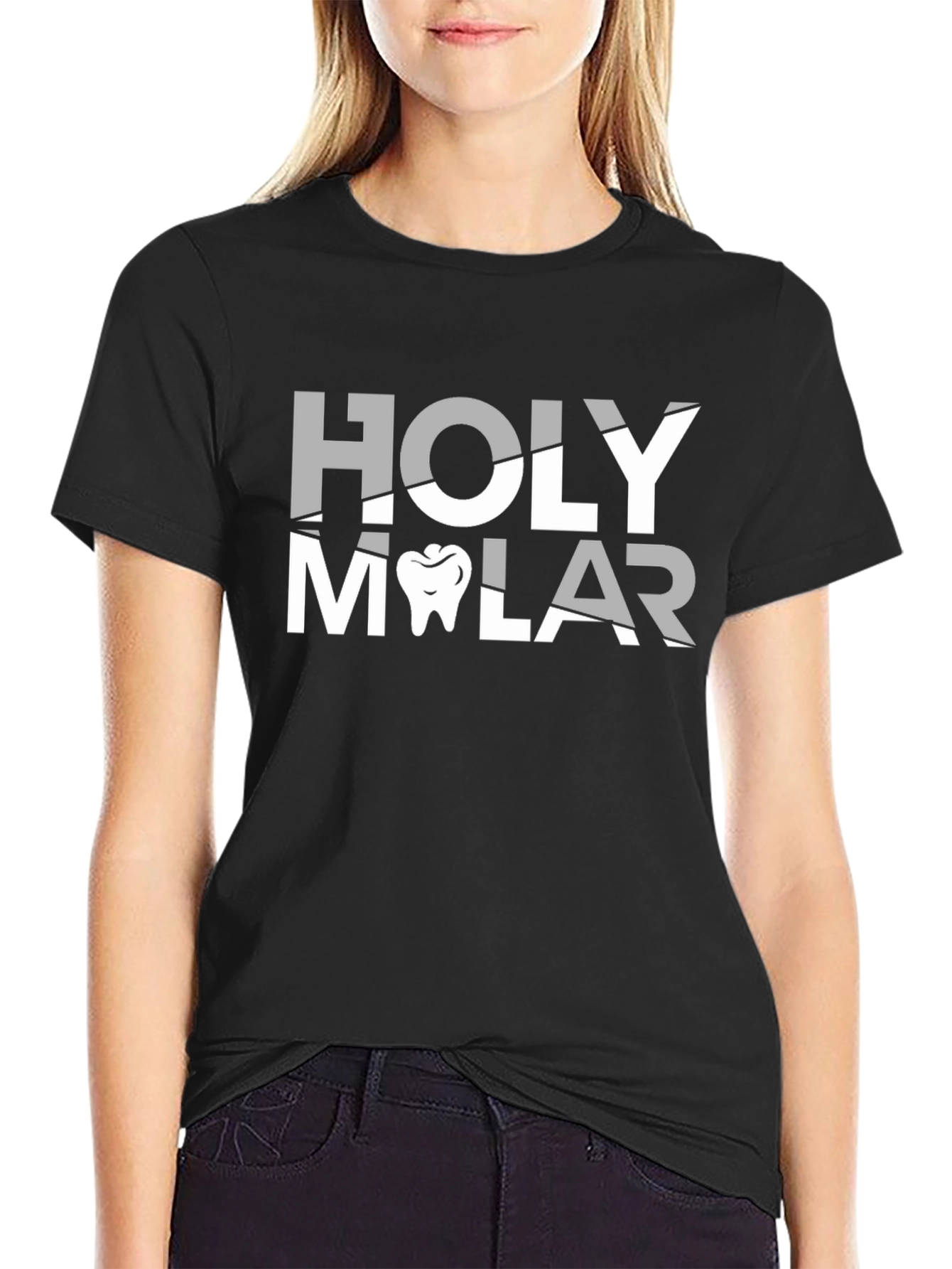Holy Molar Dental T-Shirt - Black Cotton Tee