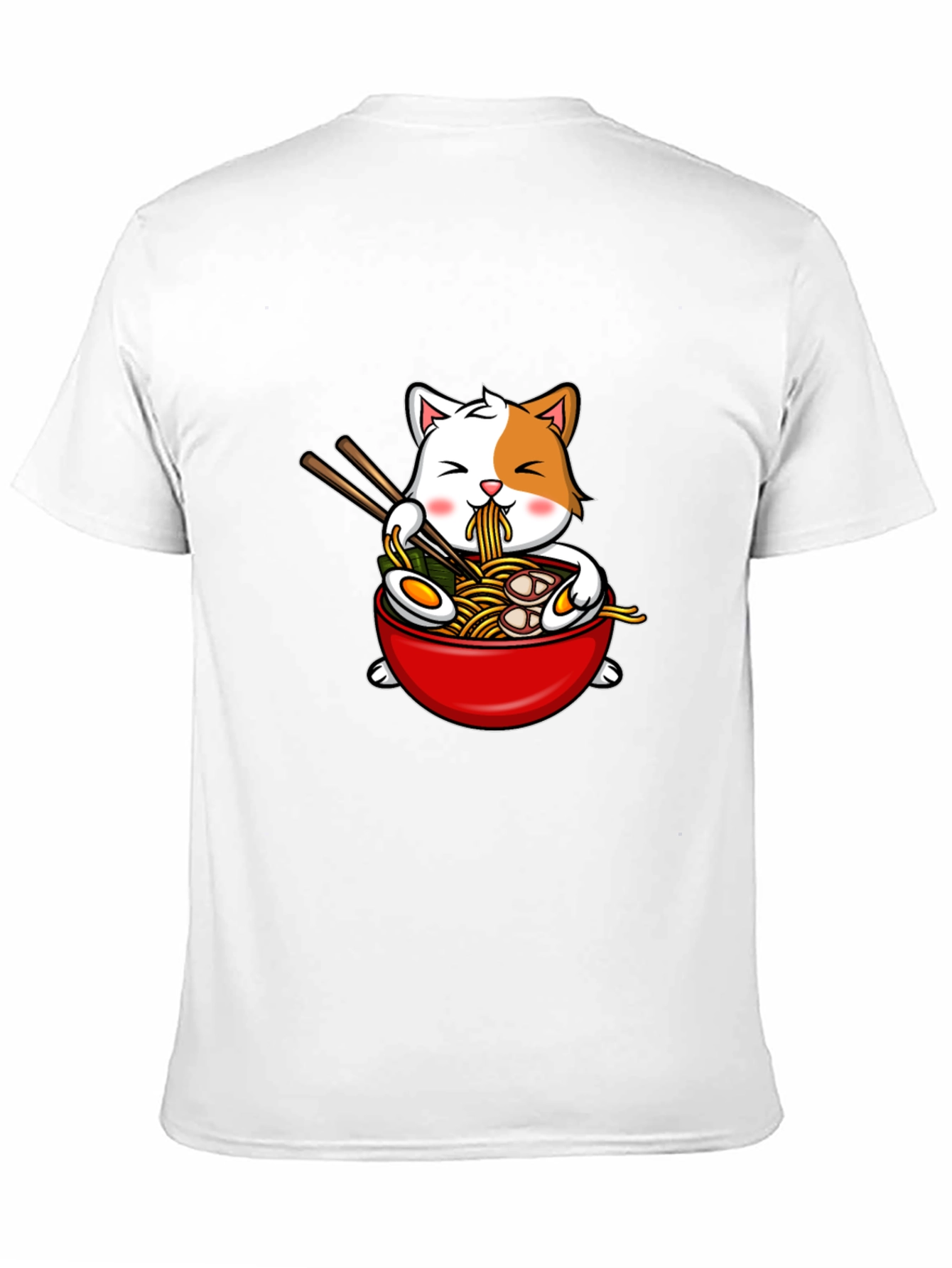 Cat Ramen T-Shirt - Kawaii Noodle Bowl Tee