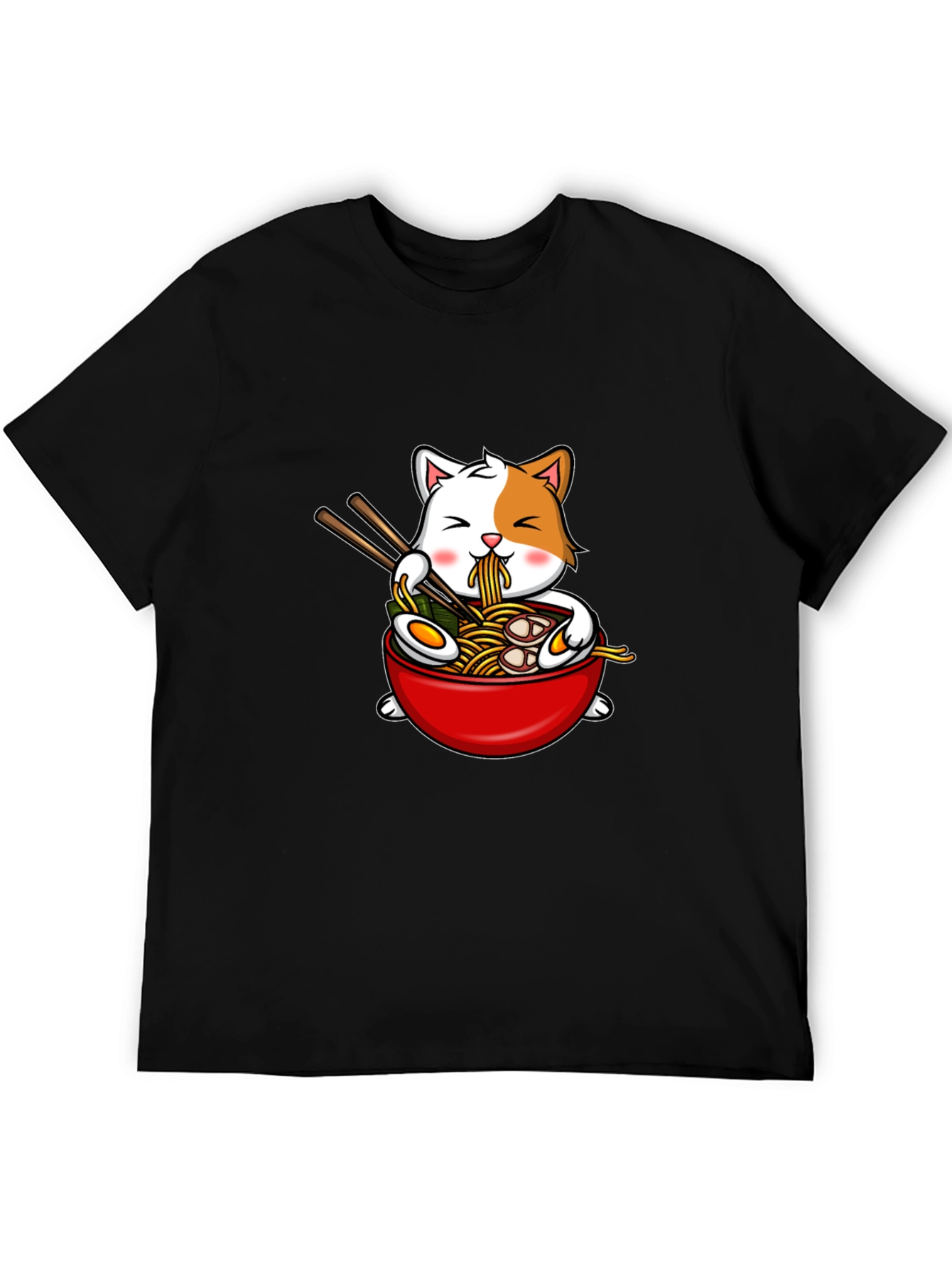 Cat Ramen T-Shirt - Kawaii Noodle Bowl Tee