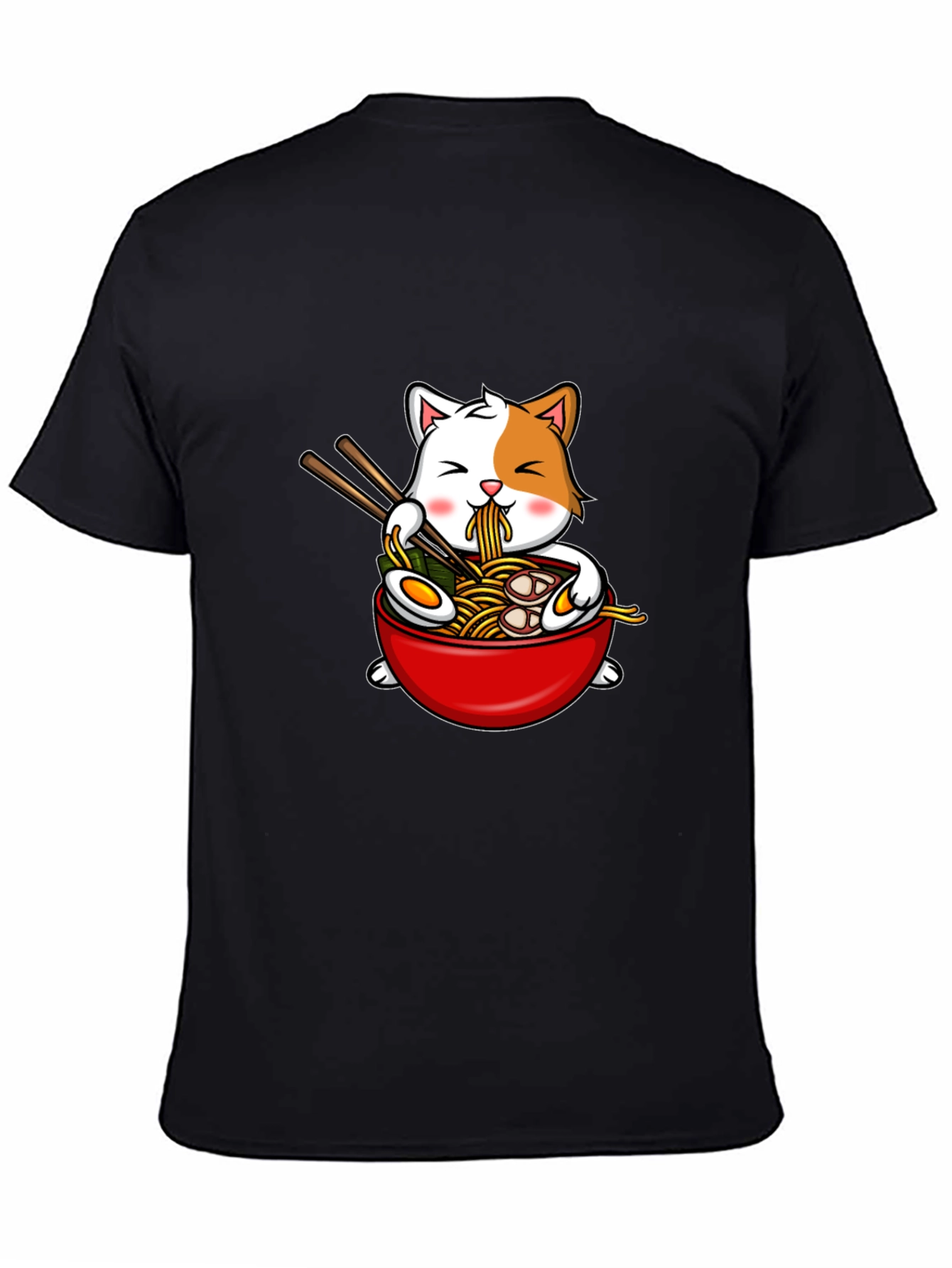 Cat Ramen T-Shirt - Kawaii Noodle Bowl Tee