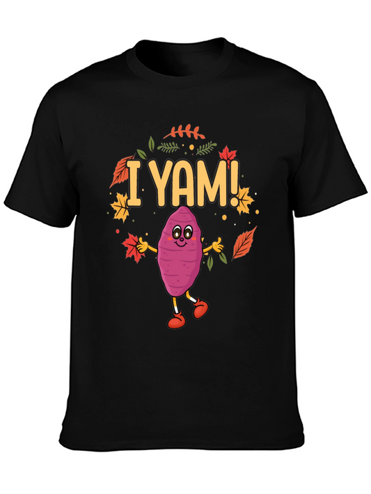 I Yam! Funny Thanksgiving T-Shirt - Cute Sweet Potato Tee