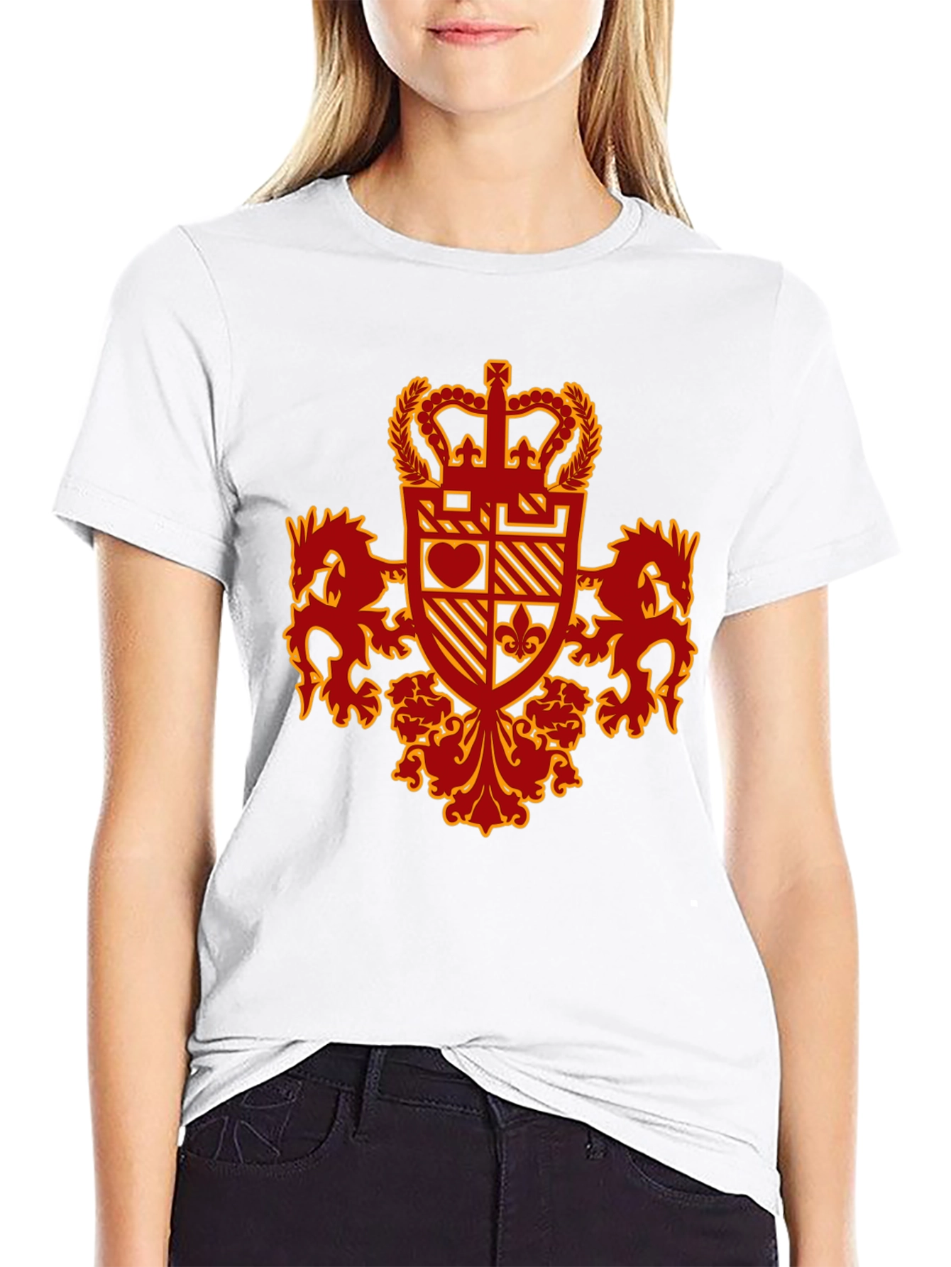 Crest Graphic Tee - Black
