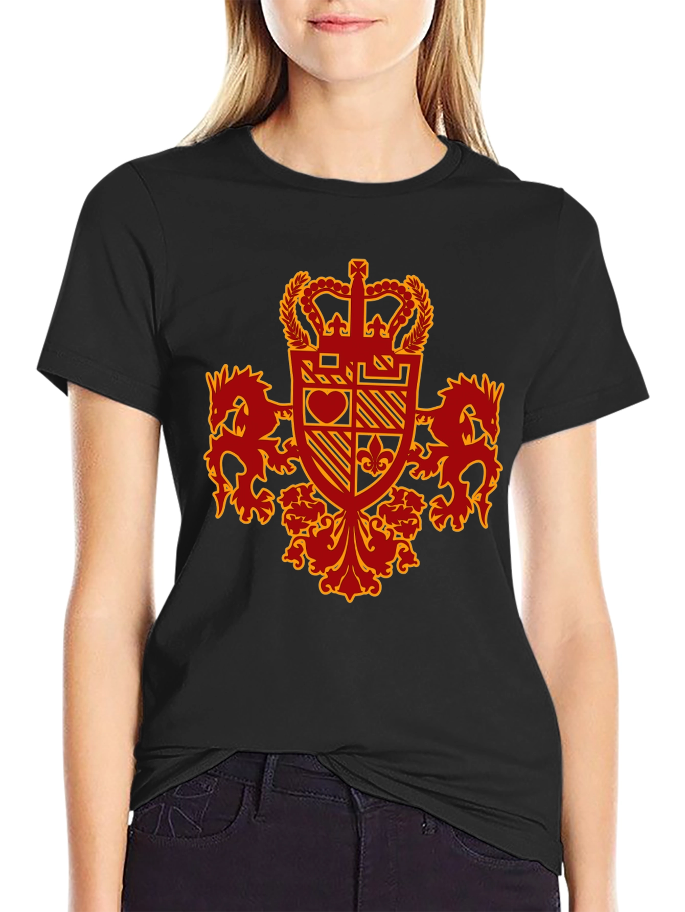Crest Graphic Tee - Black