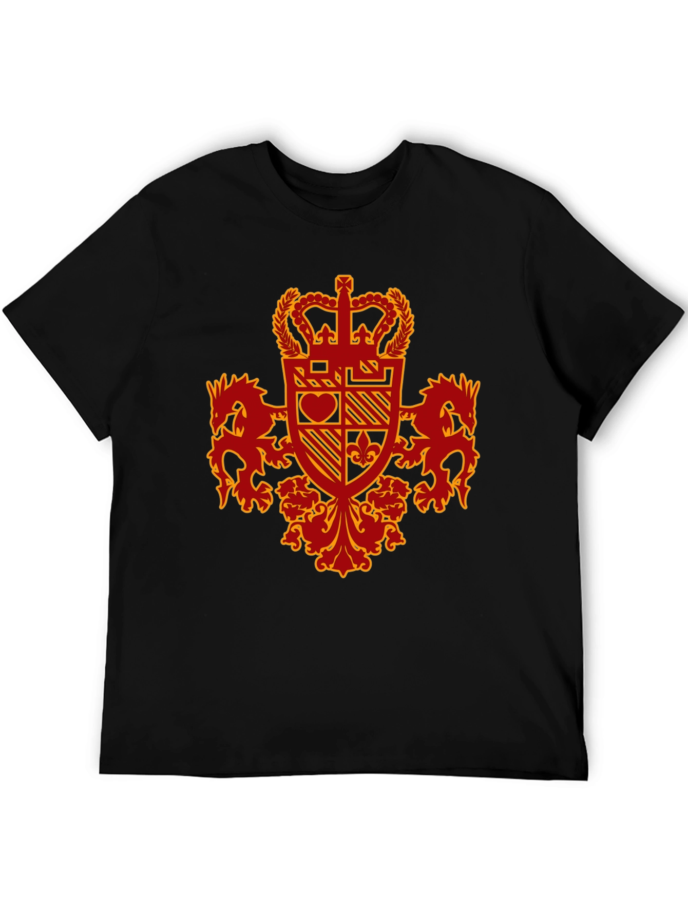 Crest Graphic Tee - Black