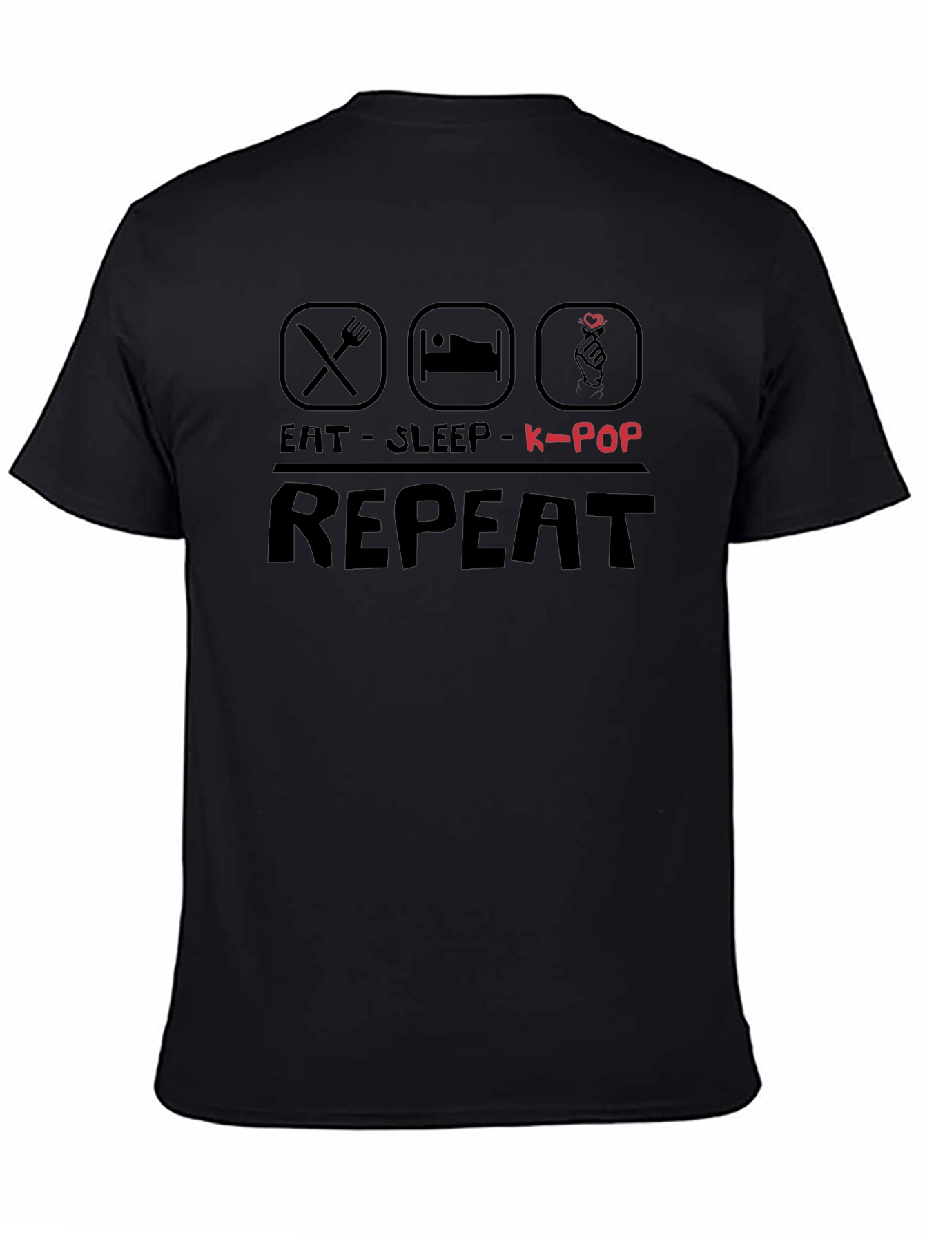 Eat Sleep K-Pop Repeat T-Shirt