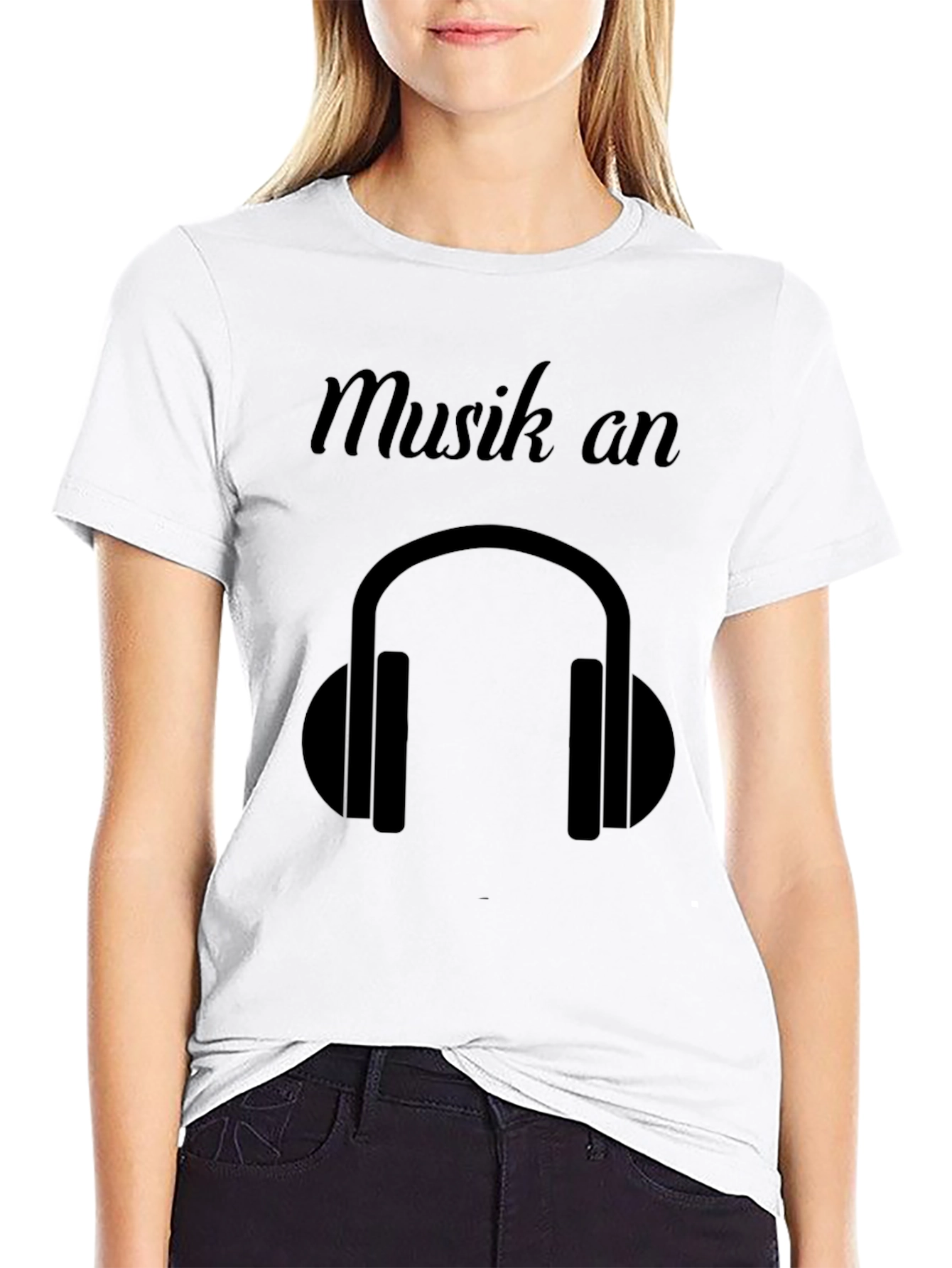 Musik An Black Graphic Tee