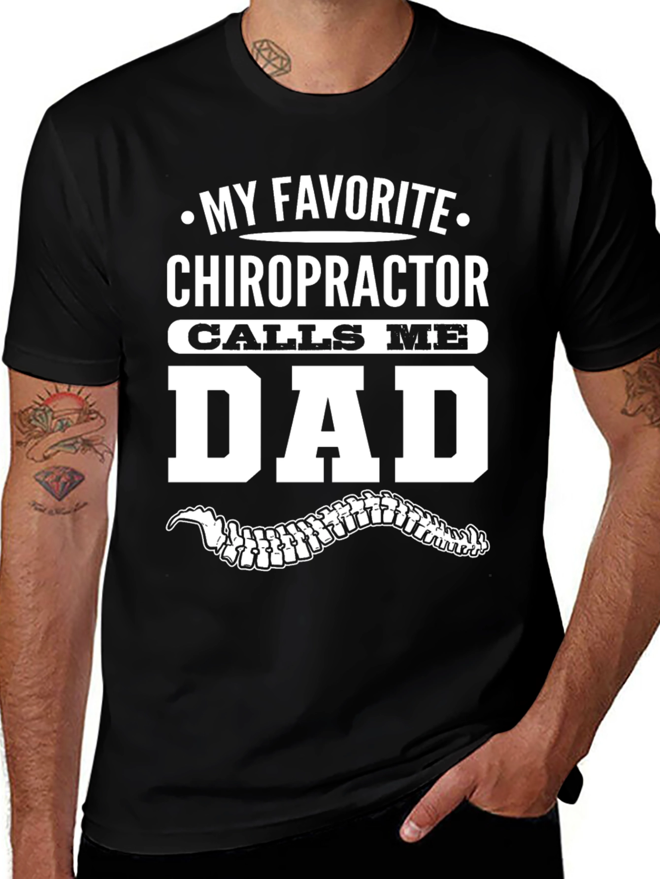 Chiropractor Dad T-Shirt - Novelty Gift