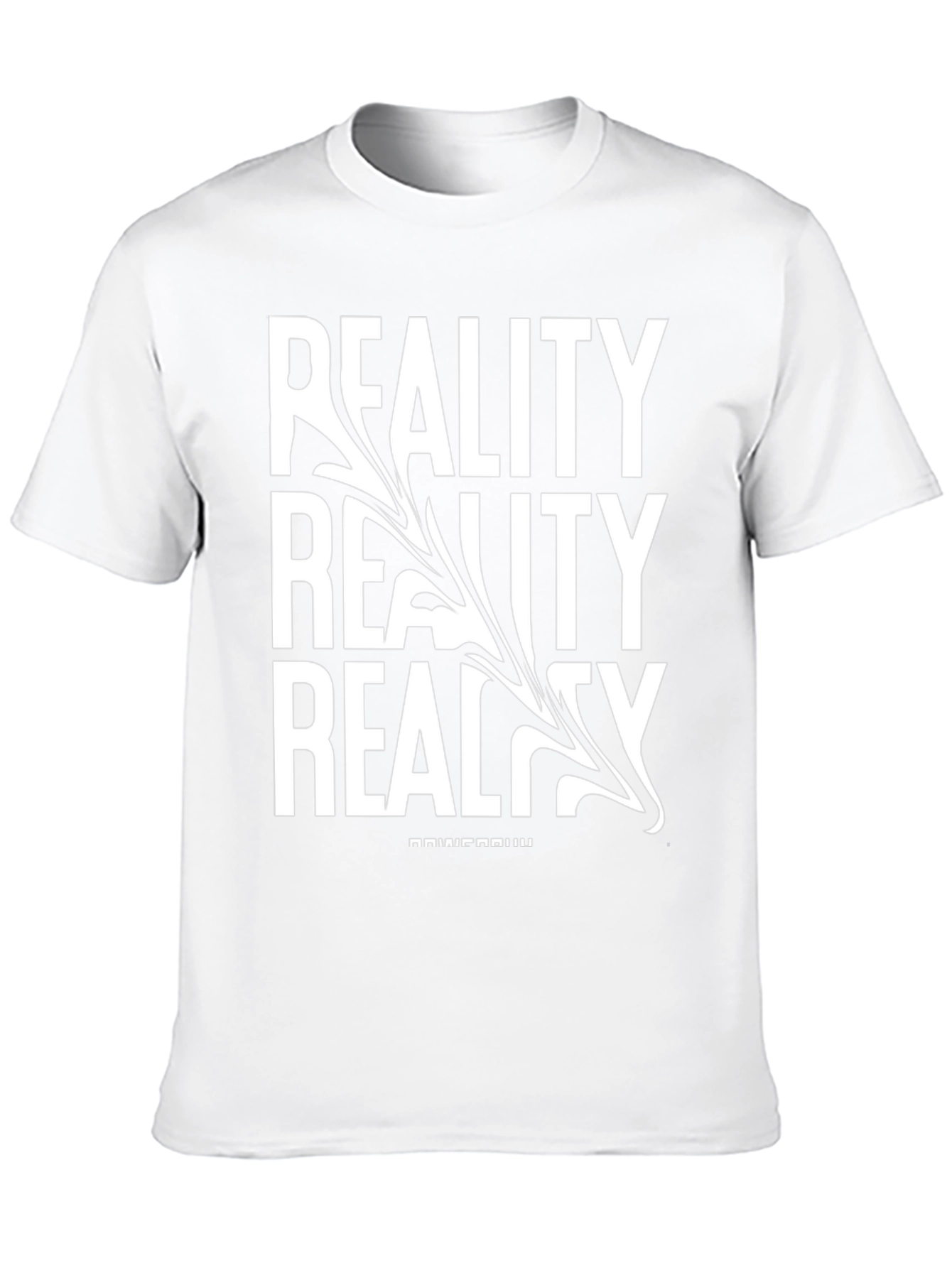 Reality Graphic Print Black T-Shirt