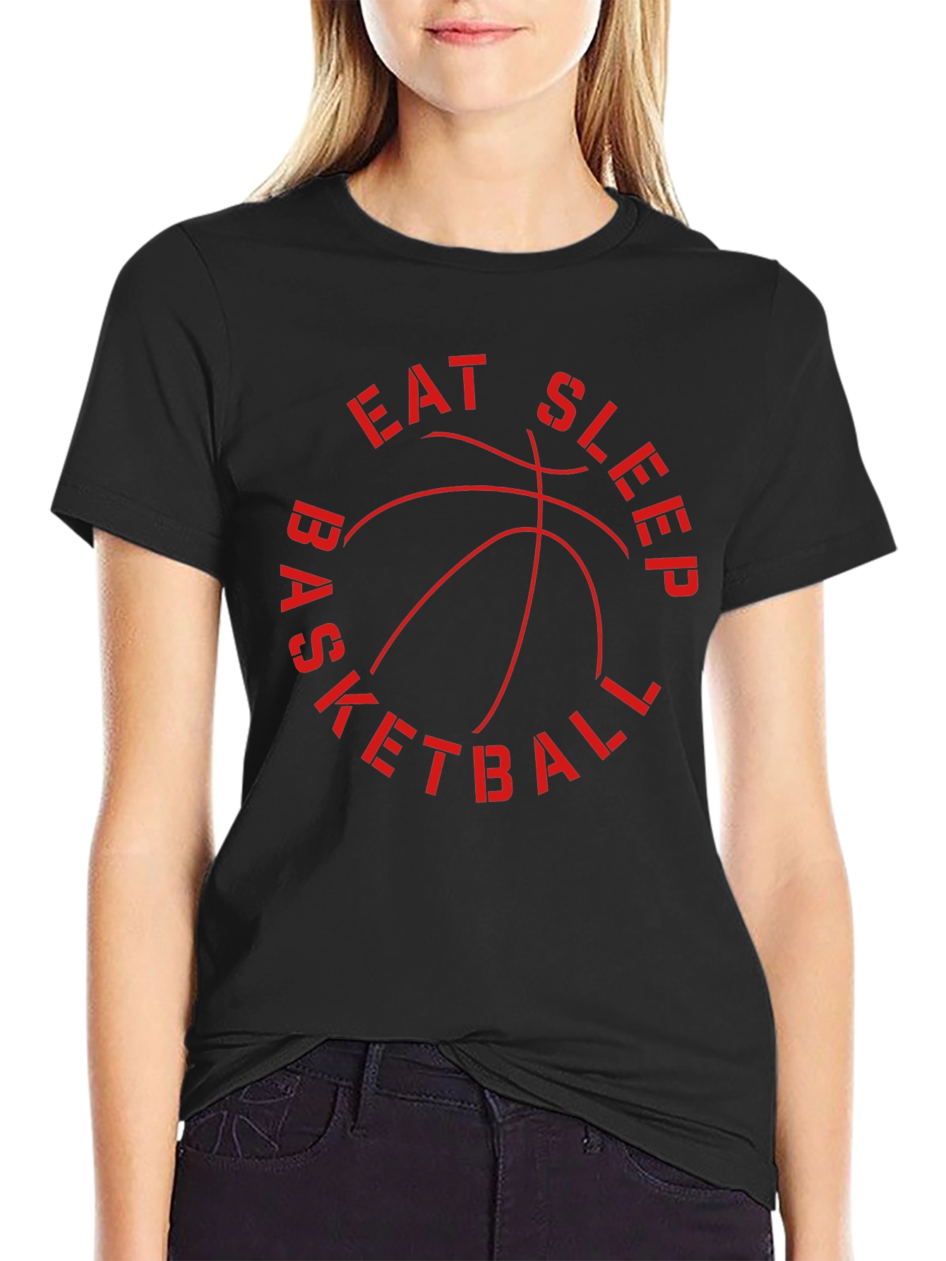 Eat Sleep Basketball Graphic Tee