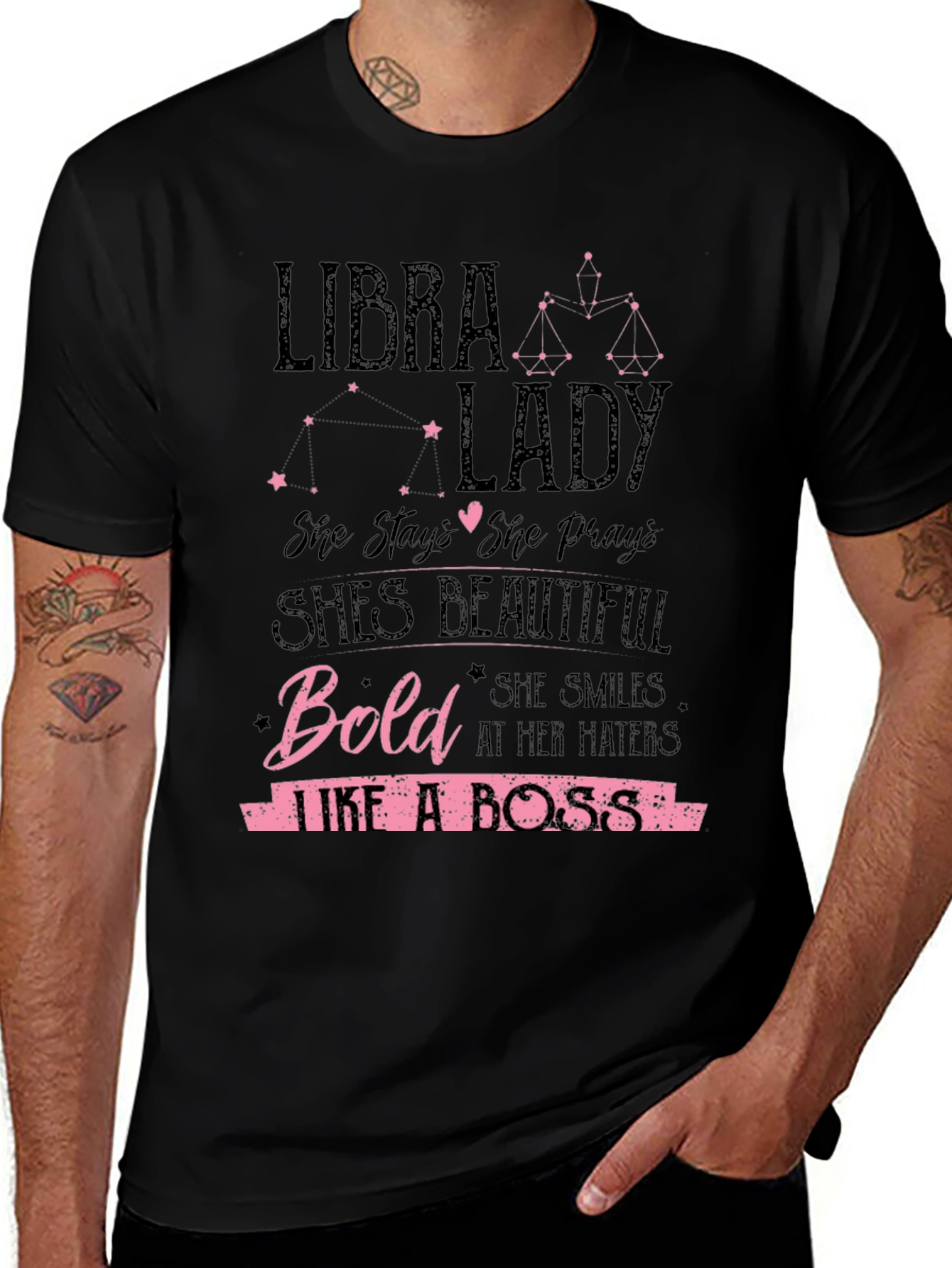 Libra Lady T-Shirt: Bold & Beautiful Zodiac Tee