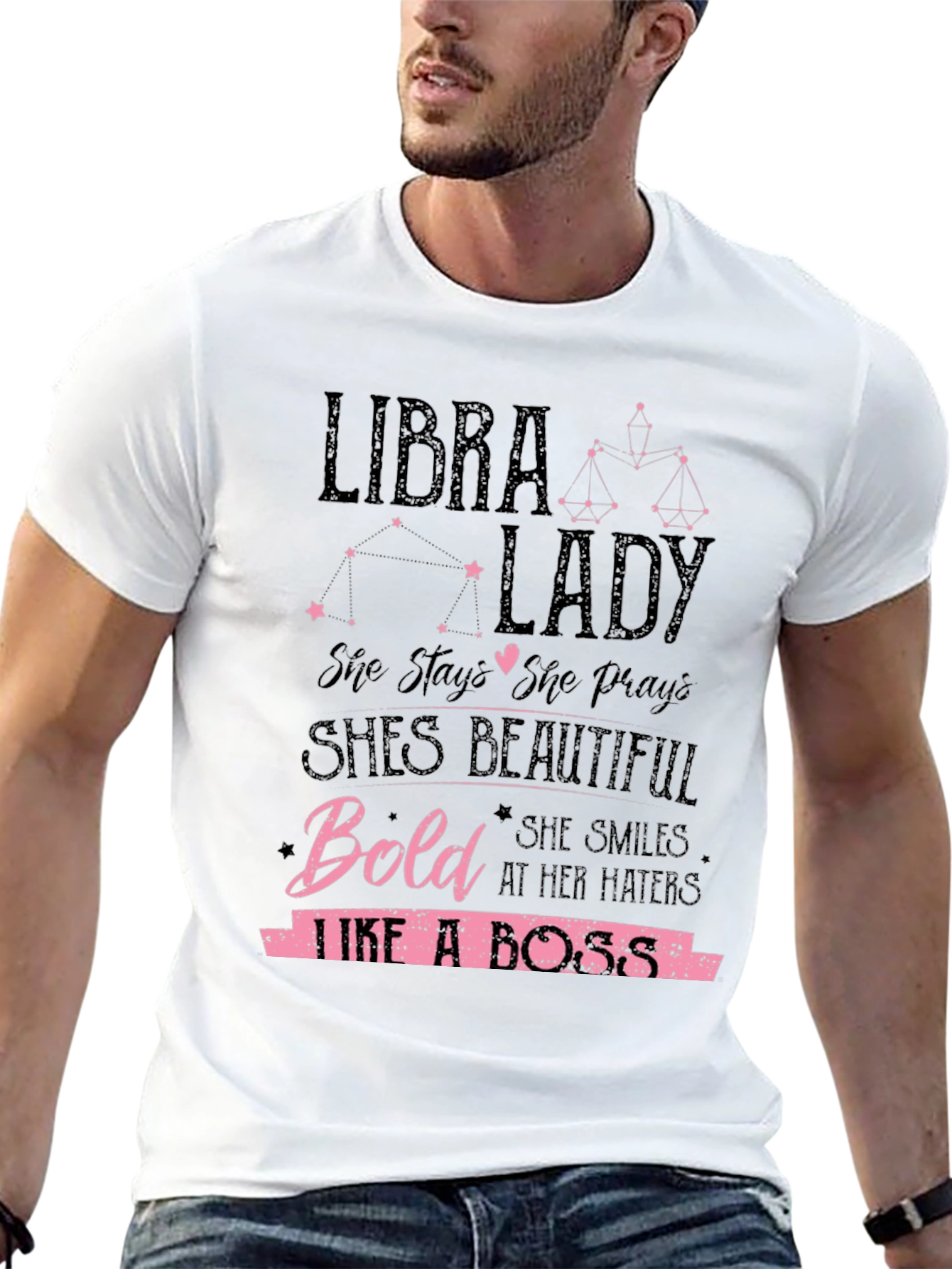 Libra Lady T-Shirt: Bold & Beautiful Zodiac Tee