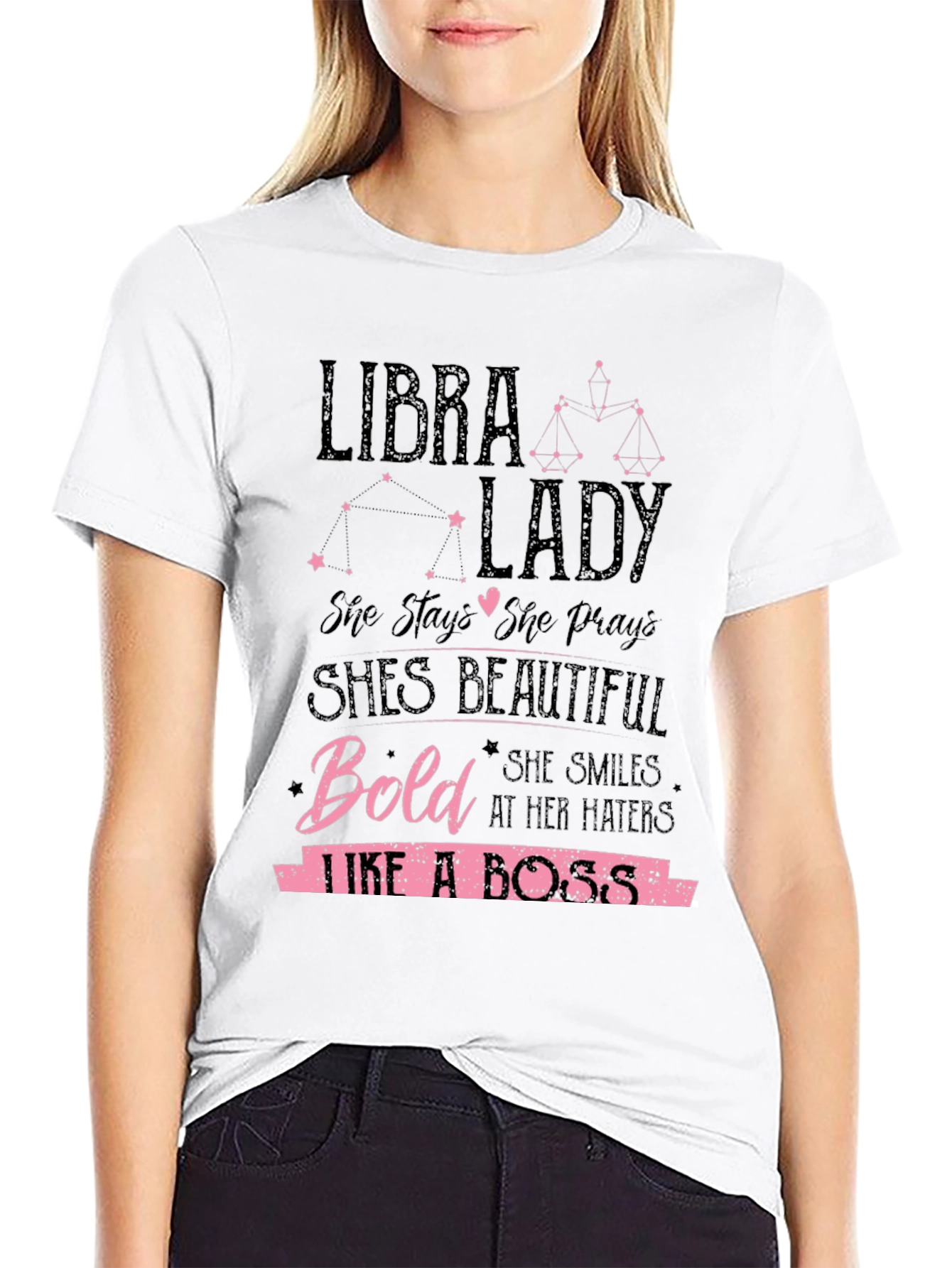 Libra Lady T-Shirt: Bold & Beautiful Zodiac Tee