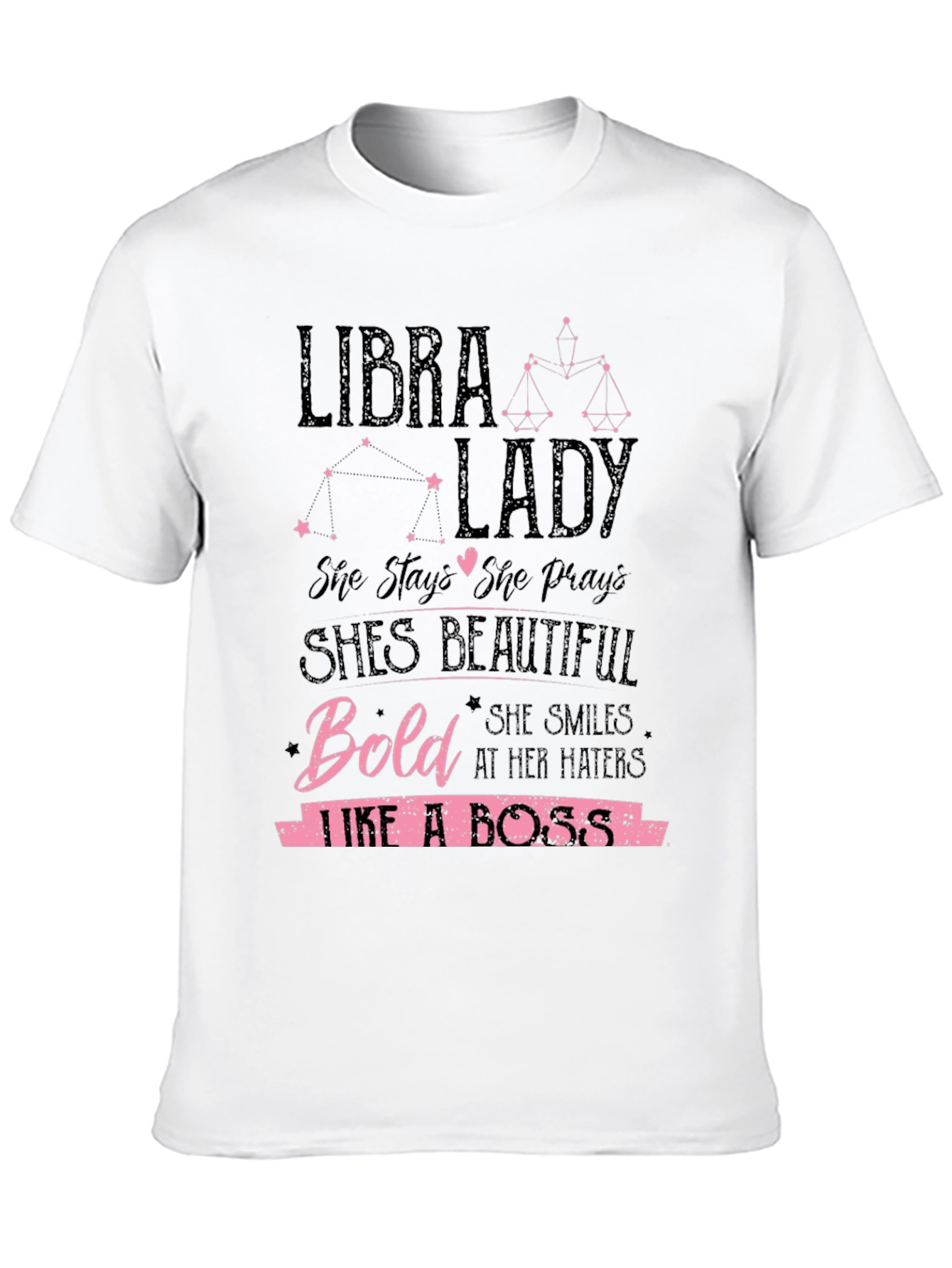 Libra Lady T-Shirt: Bold & Beautiful Zodiac Tee