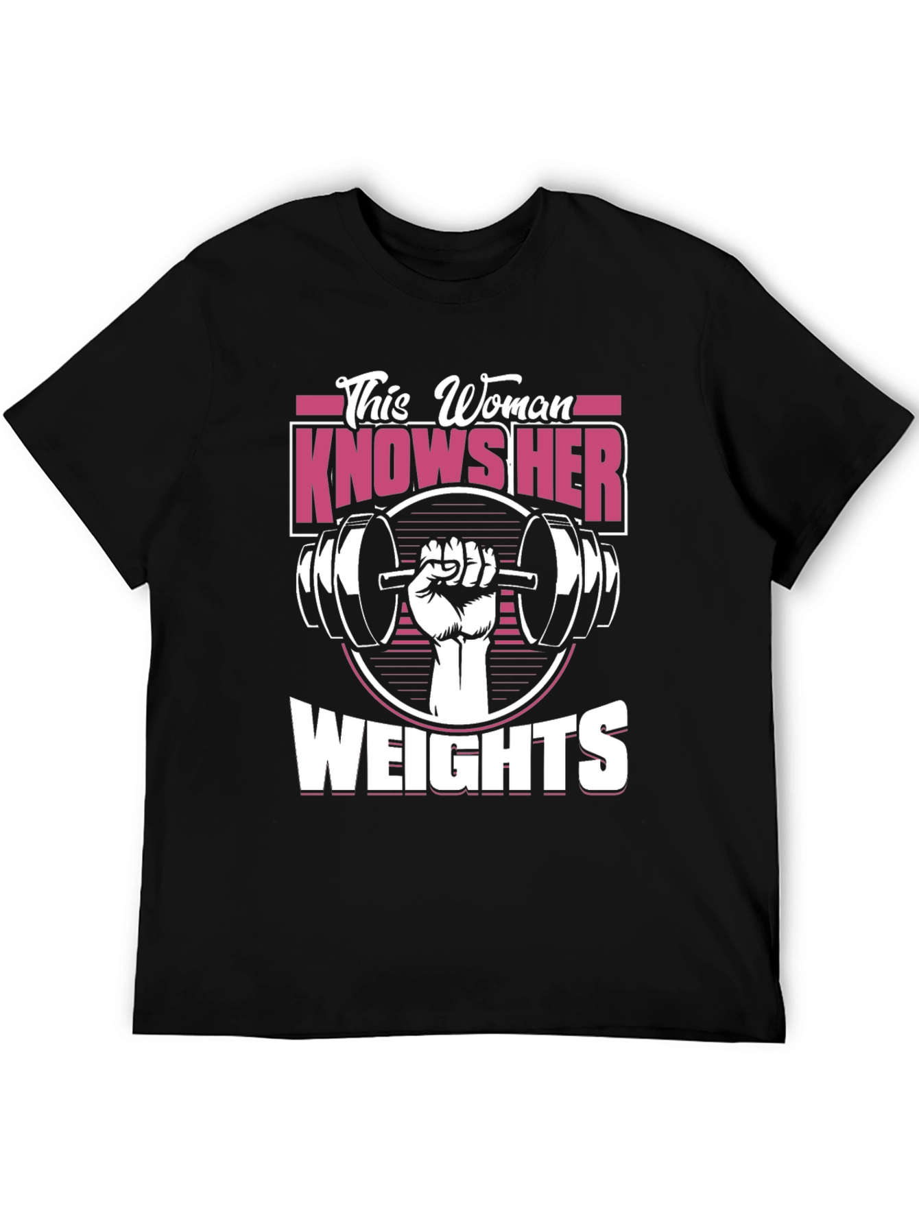 This Woman Knows Her Weights Graphic T-Shirt