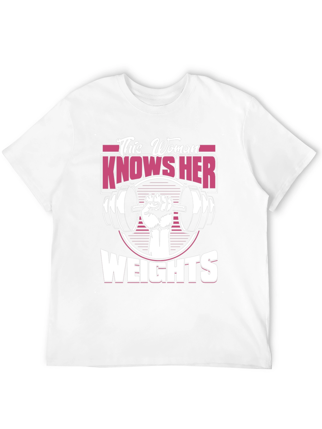 This Woman Knows Her Weights Graphic T-Shirt