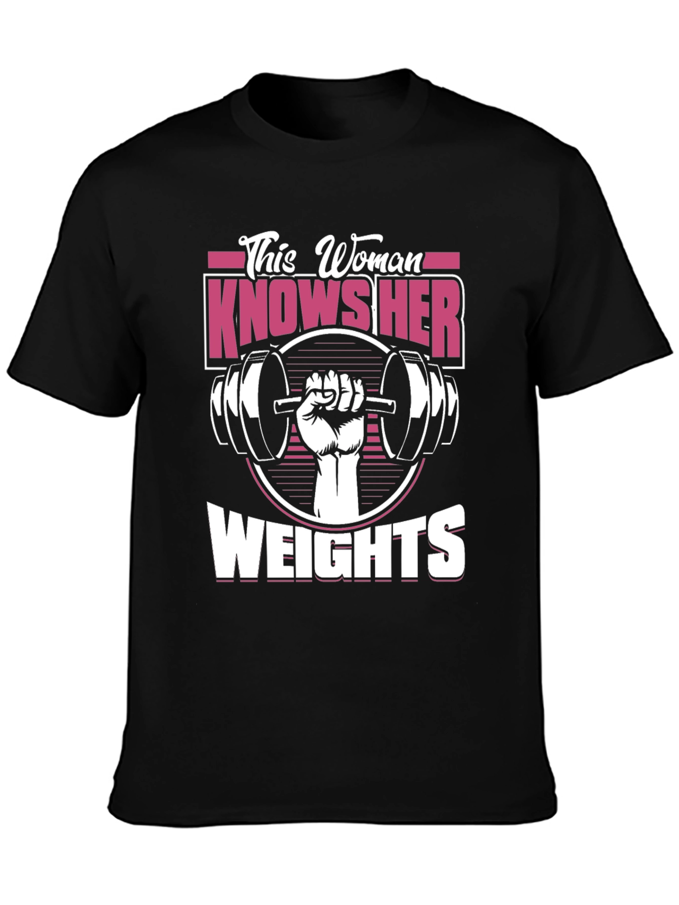 This Woman Knows Her Weights Graphic T-Shirt