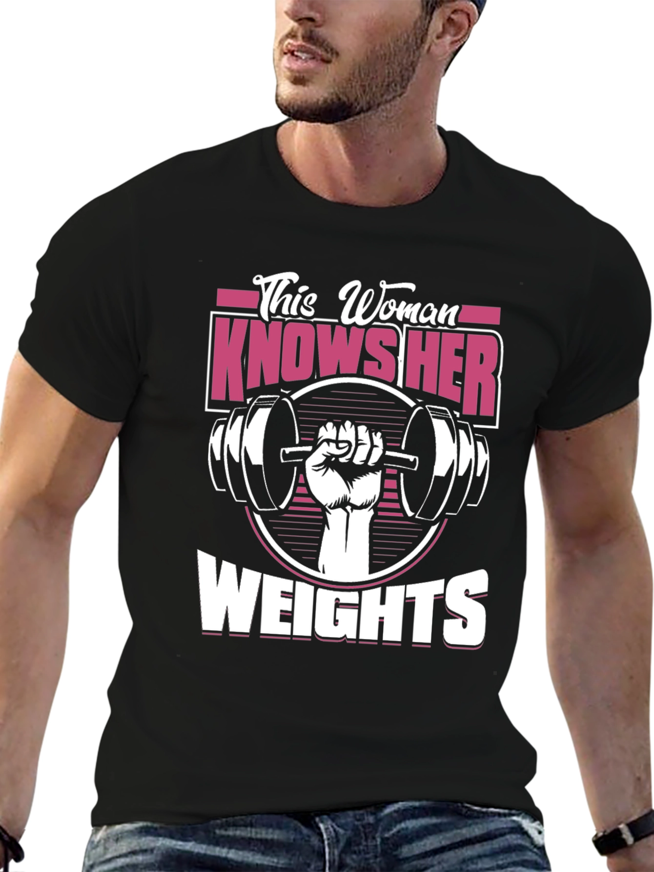 This Woman Knows Her Weights Graphic T-Shirt