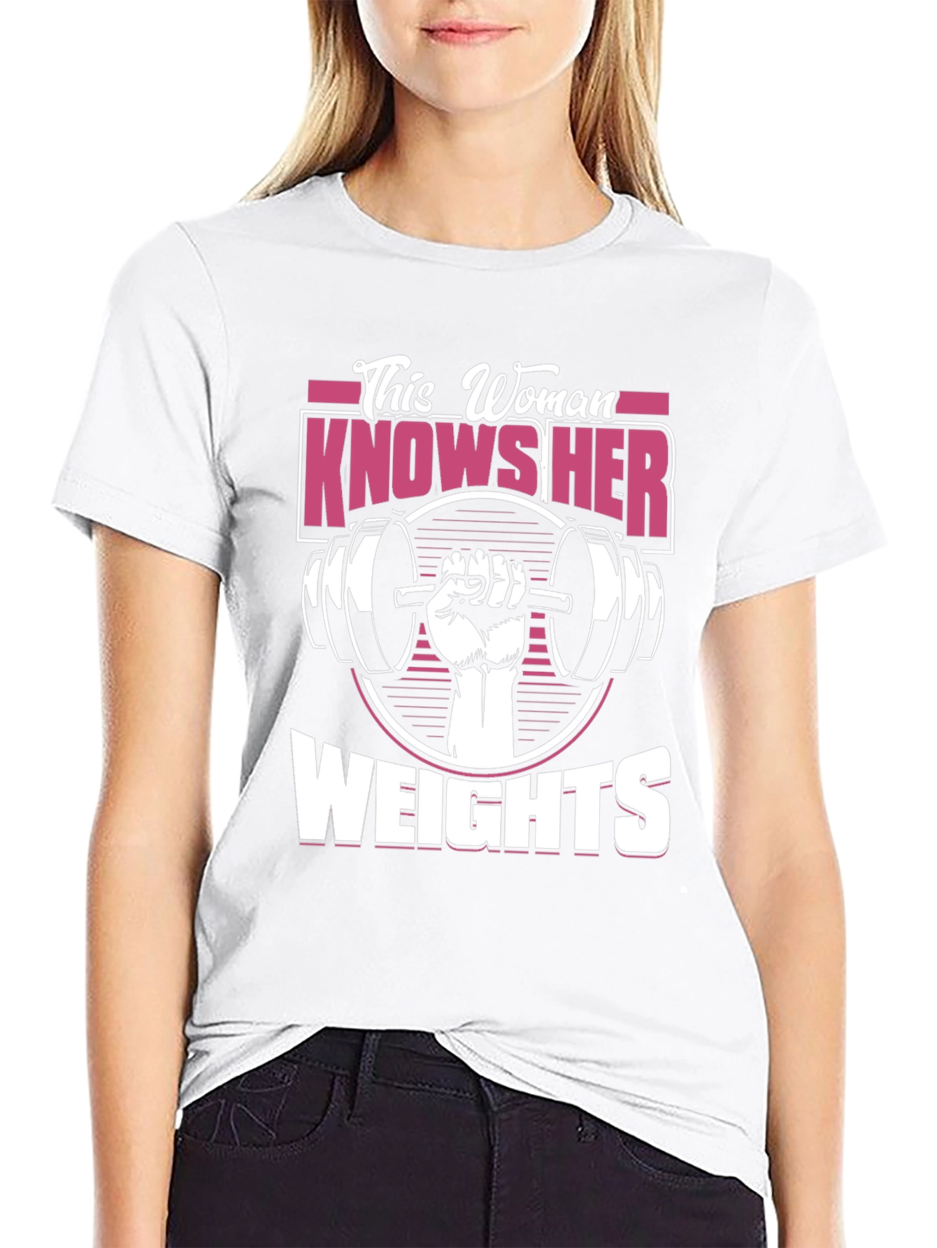 This Woman Knows Her Weights Graphic T-Shirt