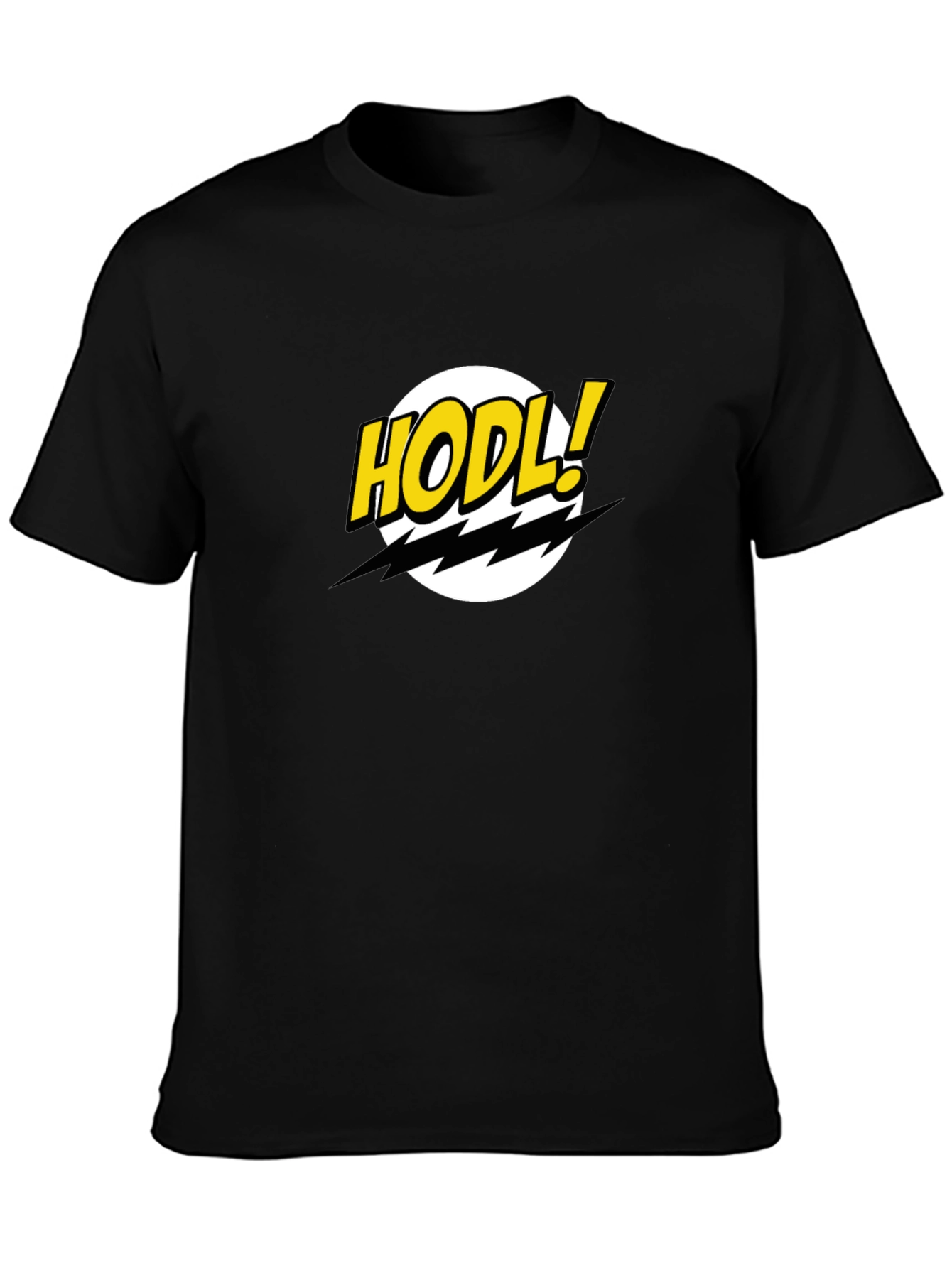 HODL Comic Style Crypto T-Shirt - Black