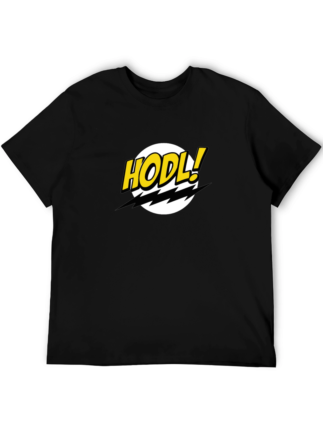 HODL Comic Style Crypto T-Shirt - Black