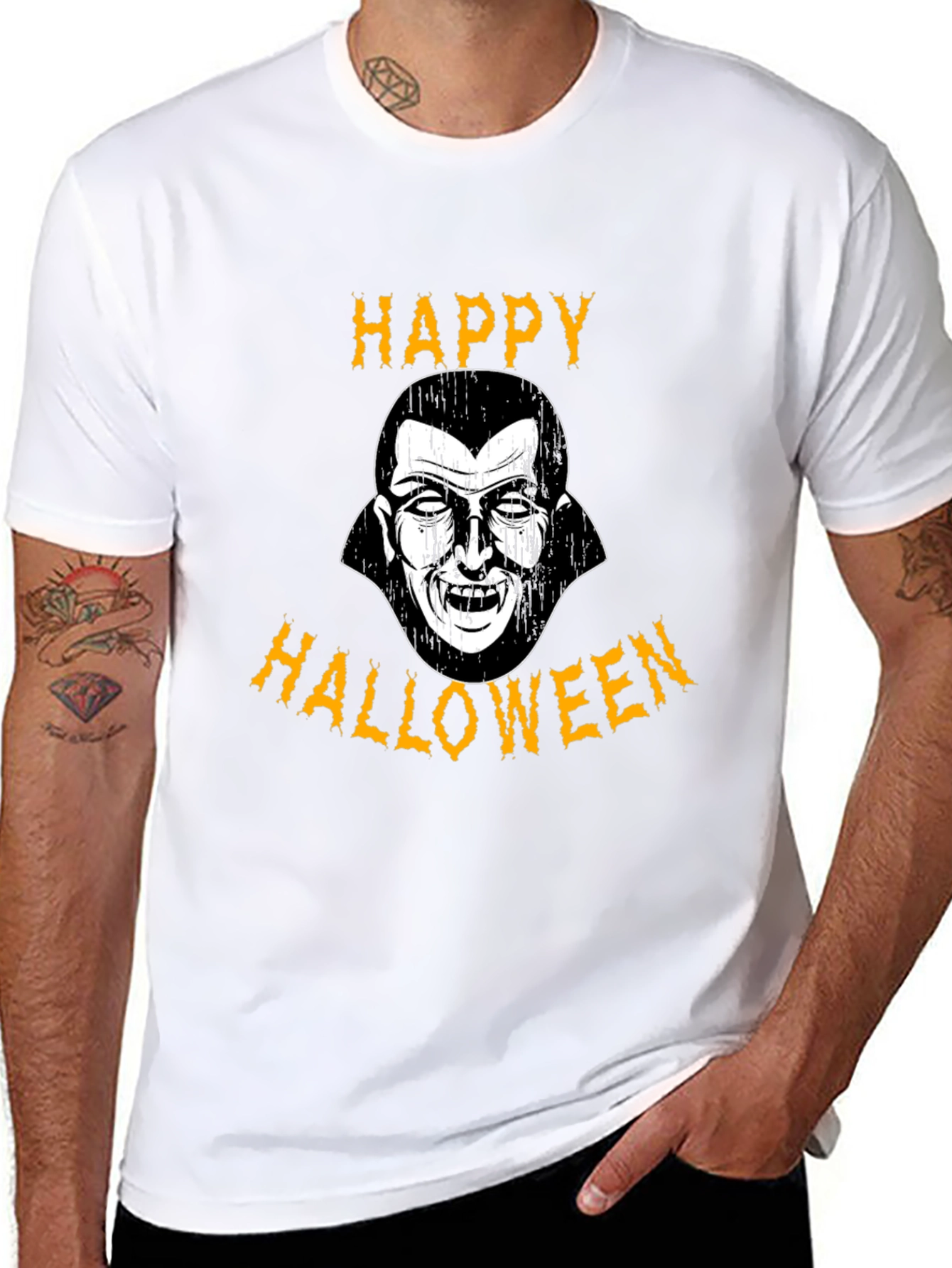 Happy Halloween Vampire Graphic Tee