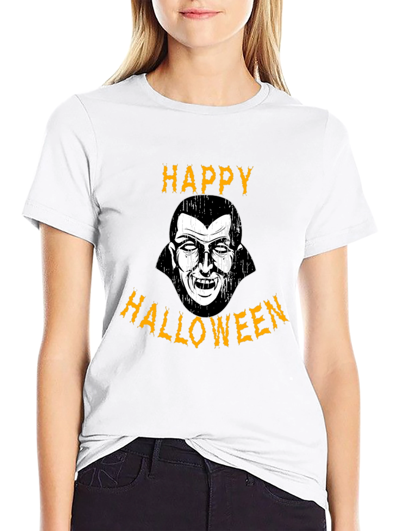 Happy Halloween Vampire Graphic Tee